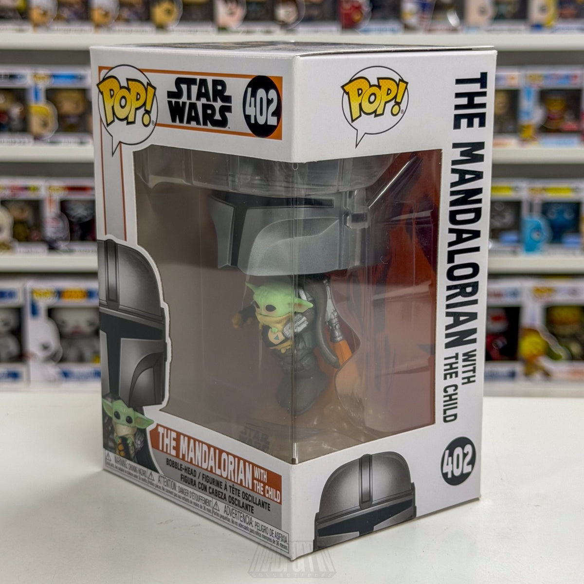Funko Pop Star Wars The Mandalorian w/The Child 402 Grogu Baby Yoda Vinyl Figure