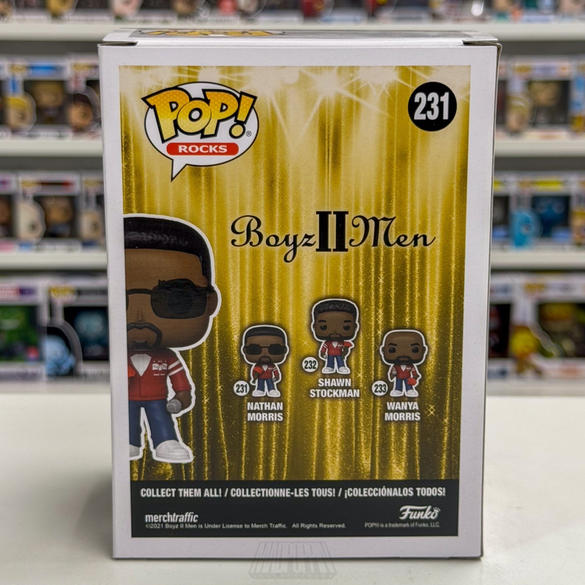 Funko Pop Rocks Boyz II Men Nathan Morris 231 R&B Philadelphia Toy Vinyl Figure