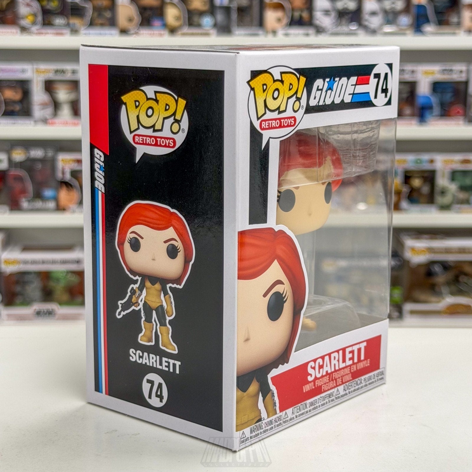 Funko Pop Retro Toys GI Joe Real American Hero Scarlett 74 Cartoon 80s Figure