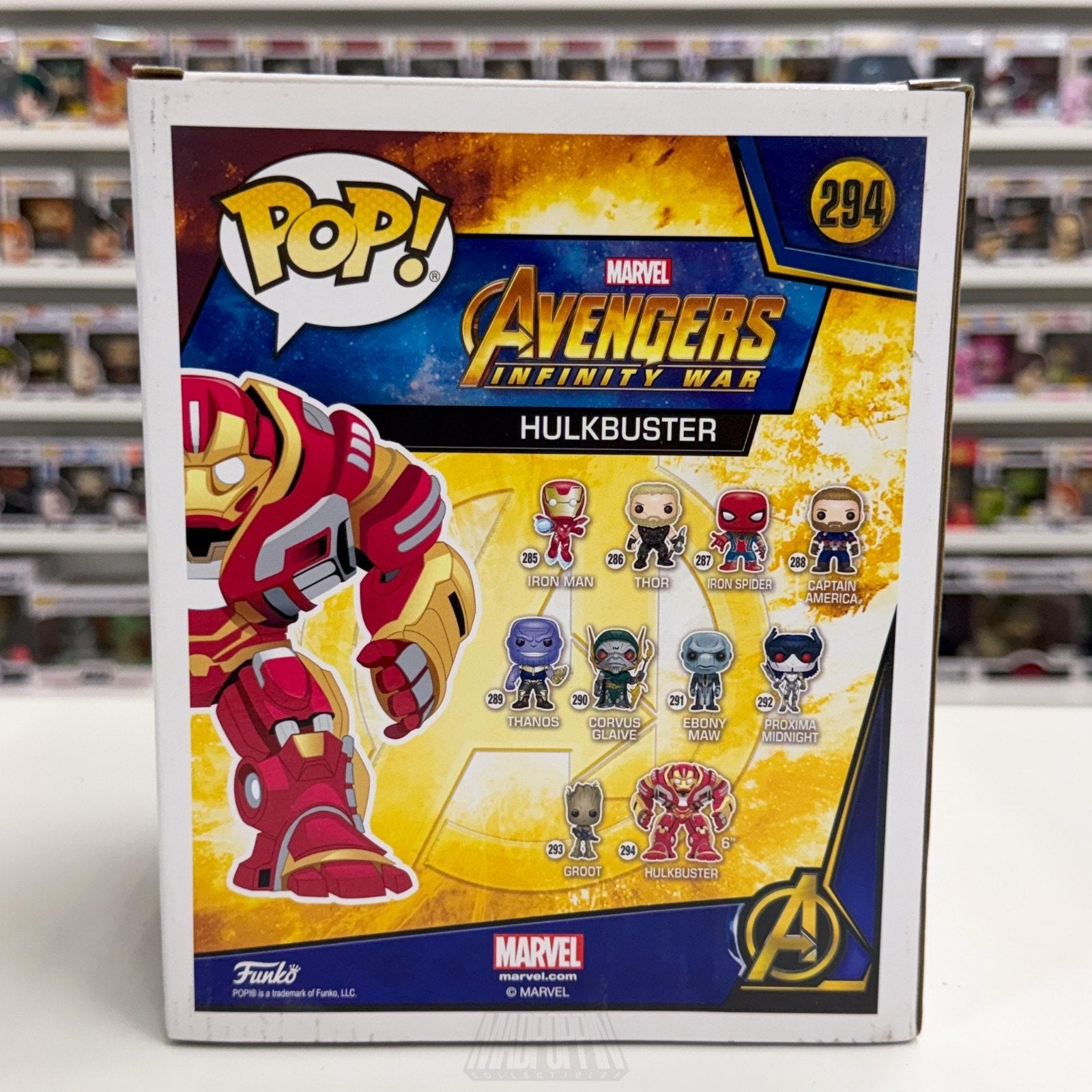 Funko Pop Marvel Avengers Infinity War Hulkbuster 294 Iron Man Armor 6" Figure