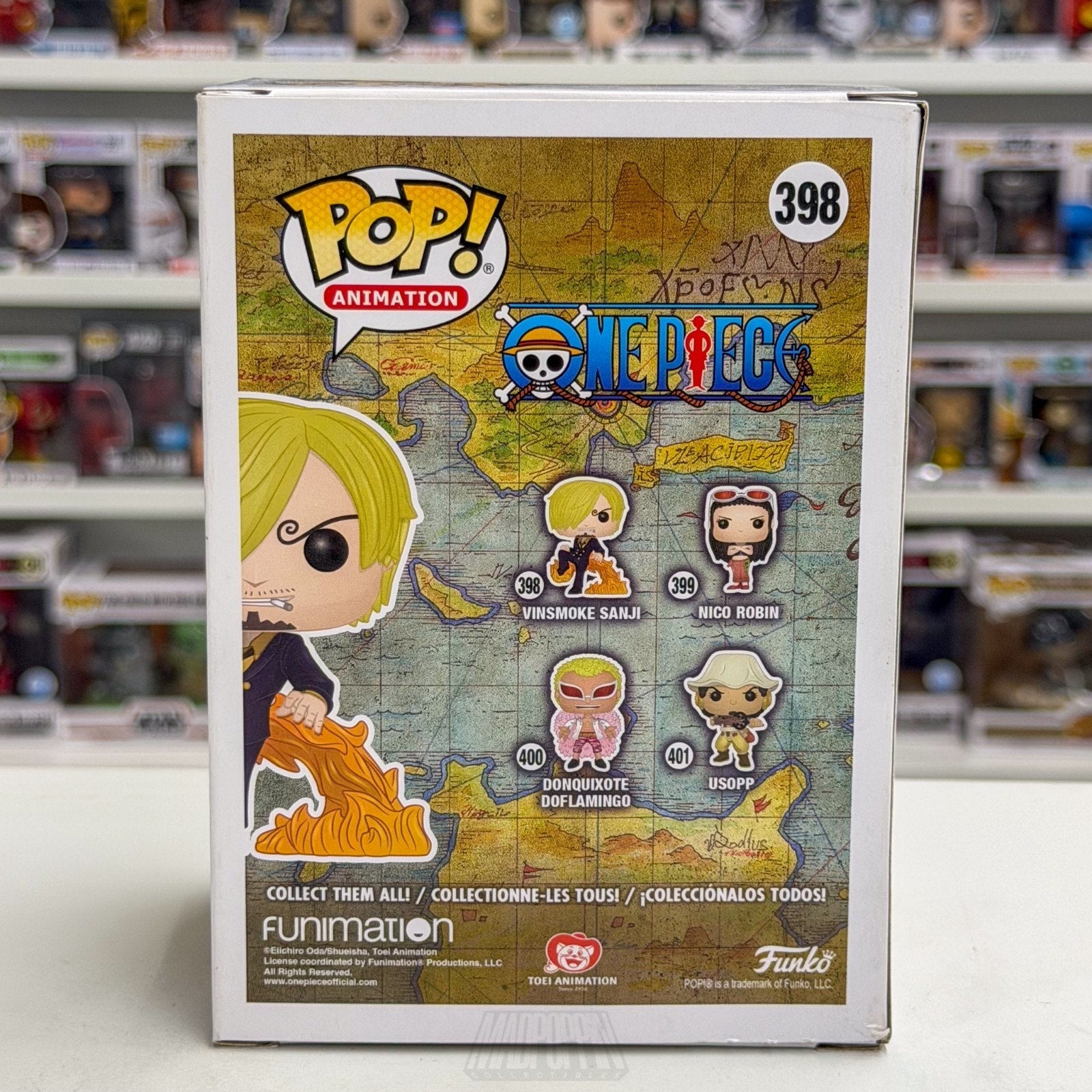 Funko Pop Anime One Piece Vinsmoke Sanji 398 Japan Manga Pirate Toy Vinyl Figure