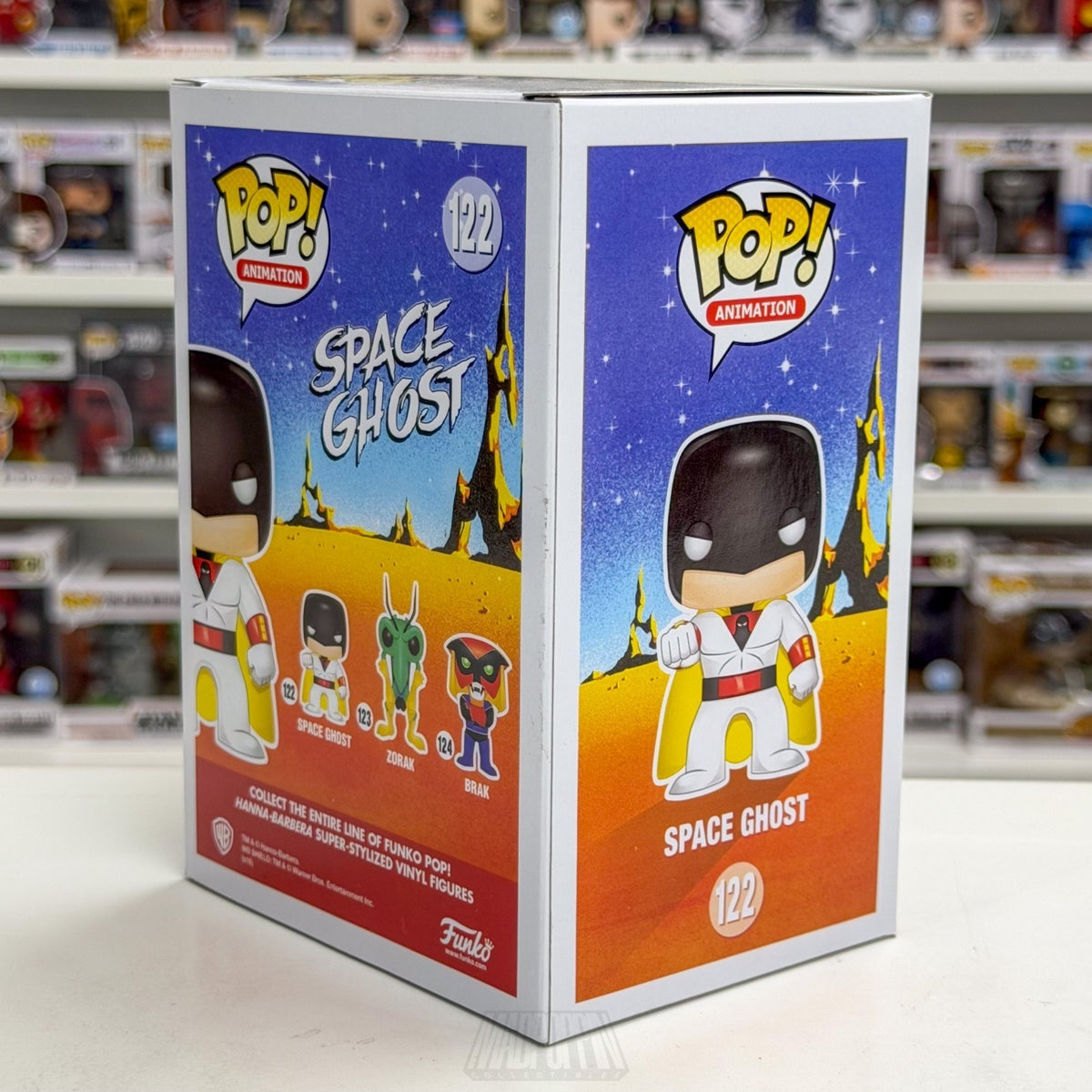 Funko Pop Animation Hanna-Barbera Space Ghost 122 Vaulted Superhero Vinyl Figure
