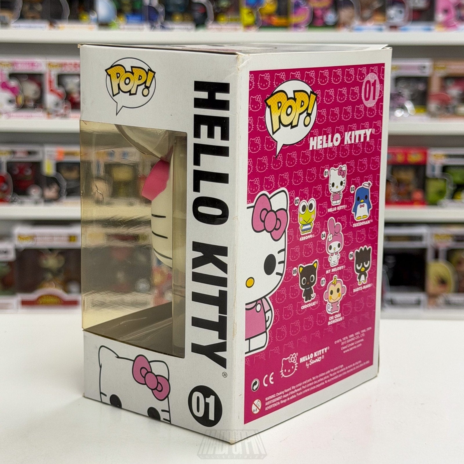 Funko Pop Sanrio Hello Kitty w/Bow 01 Pink Outfit Vaulted RARE Toy Vinyl Figure