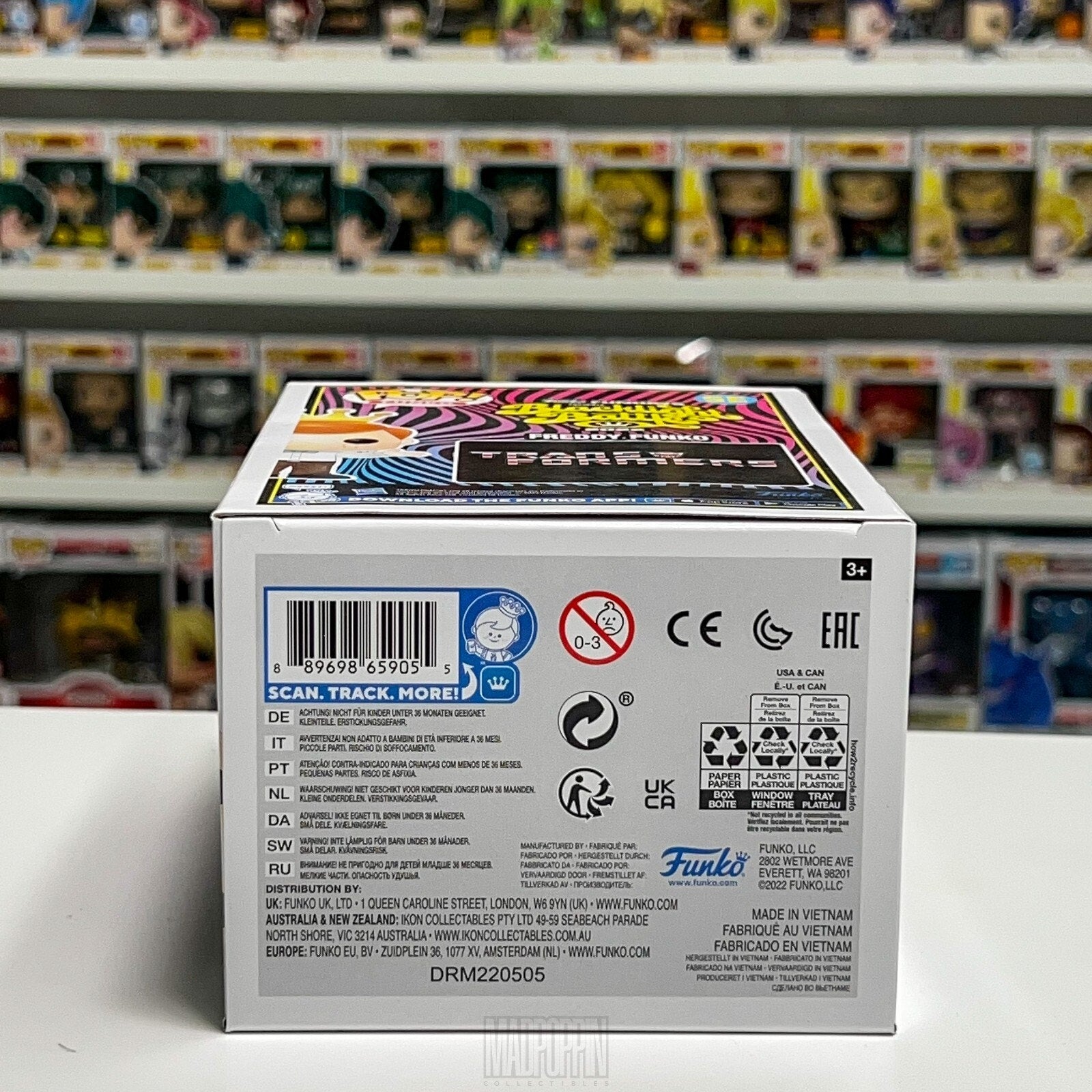 Funko Pop Fundays Blacklight Battle Freddy Optimus Prime SE Transformers Figure