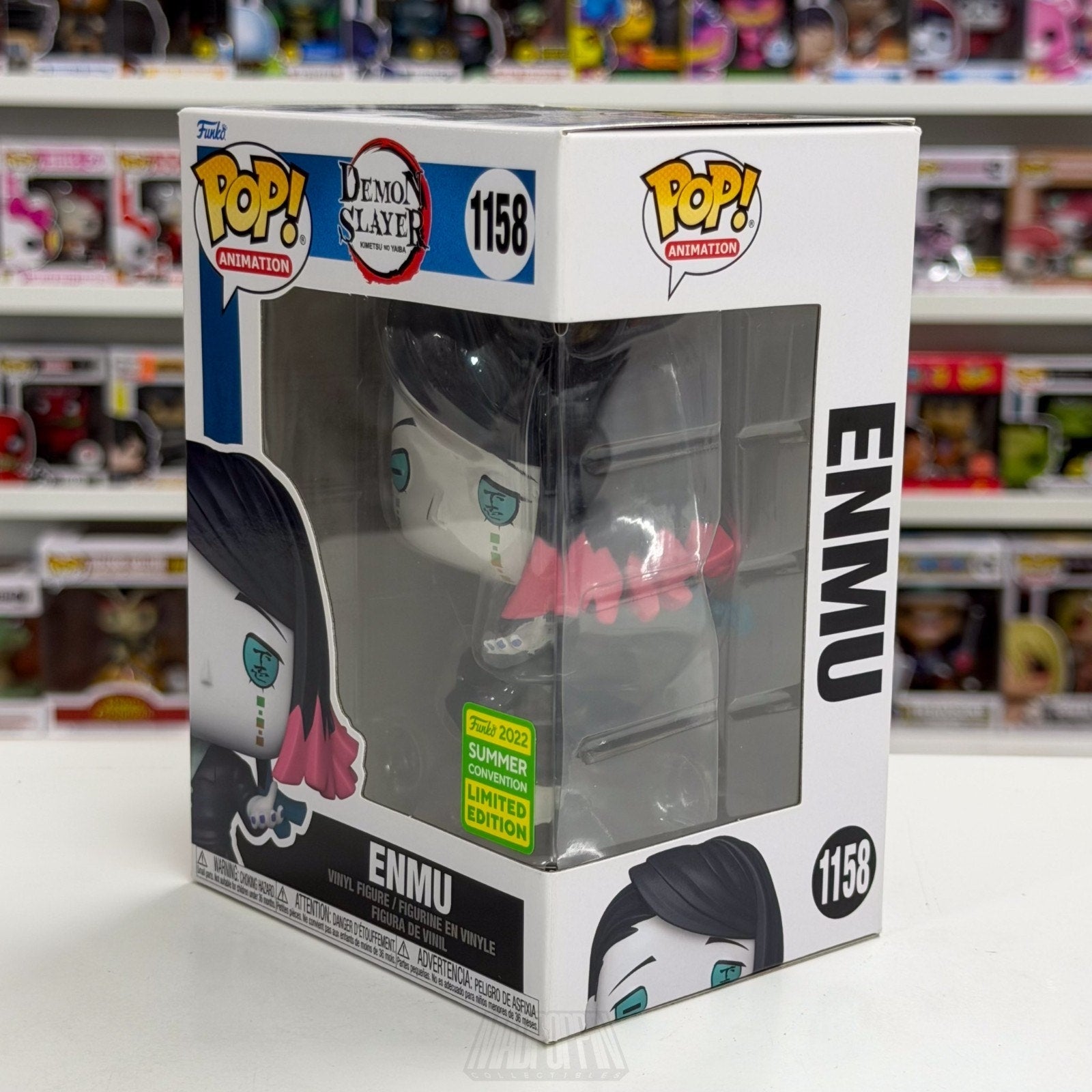 Funko Pop Anime Demon Slayer Enmu SDCC Con 1158 Japanese Manga Toy Vinyl Figure