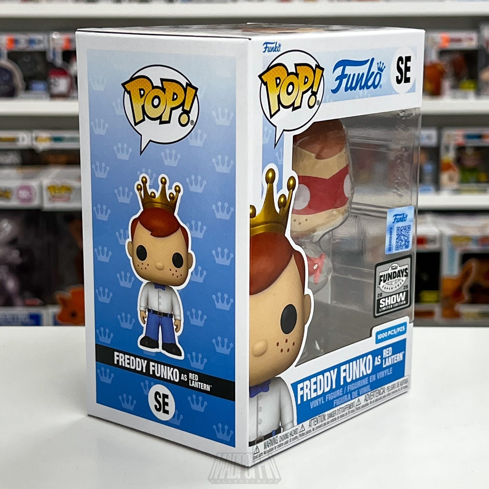 Funko Pop Fundays Freddy as Red Lantern Translucent 1000pcs DC Toy Vinyl Figure