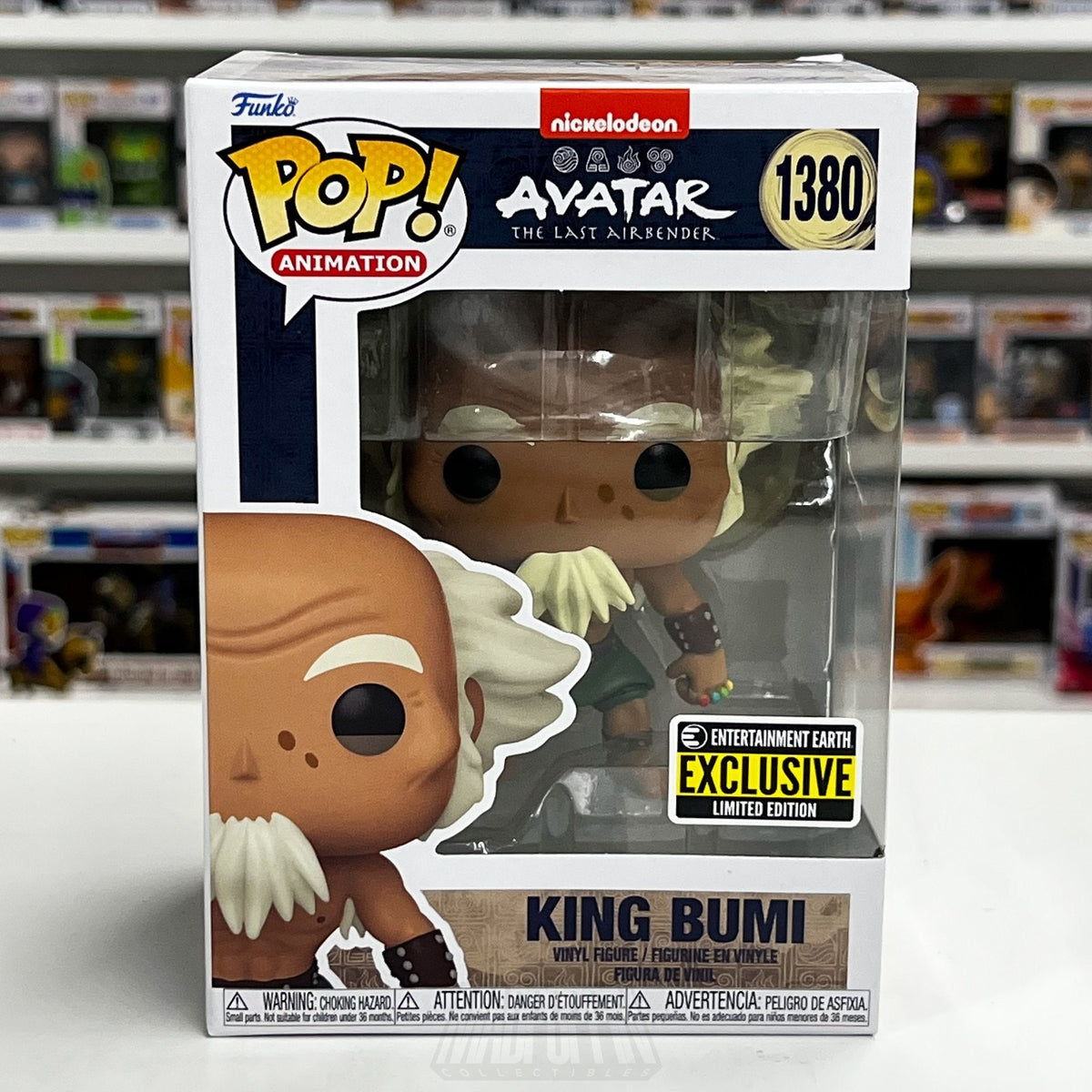 Funko Pop Anime Avatar Last Airbender King Bumi Entertainment Earth 1380 Figure