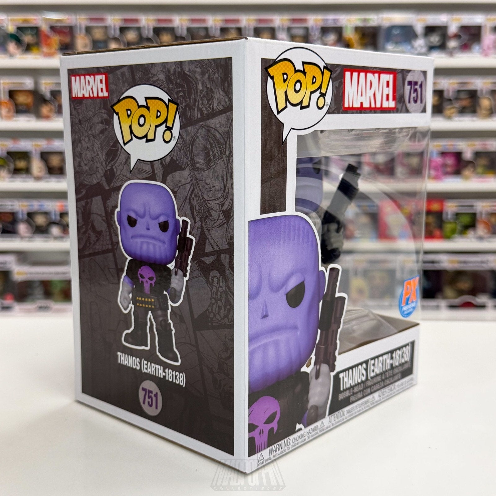 Funko Pop Marvel Thanos Earth-18138 PX 751 Punisher Cosmic Ghost Rider 6" Figure
