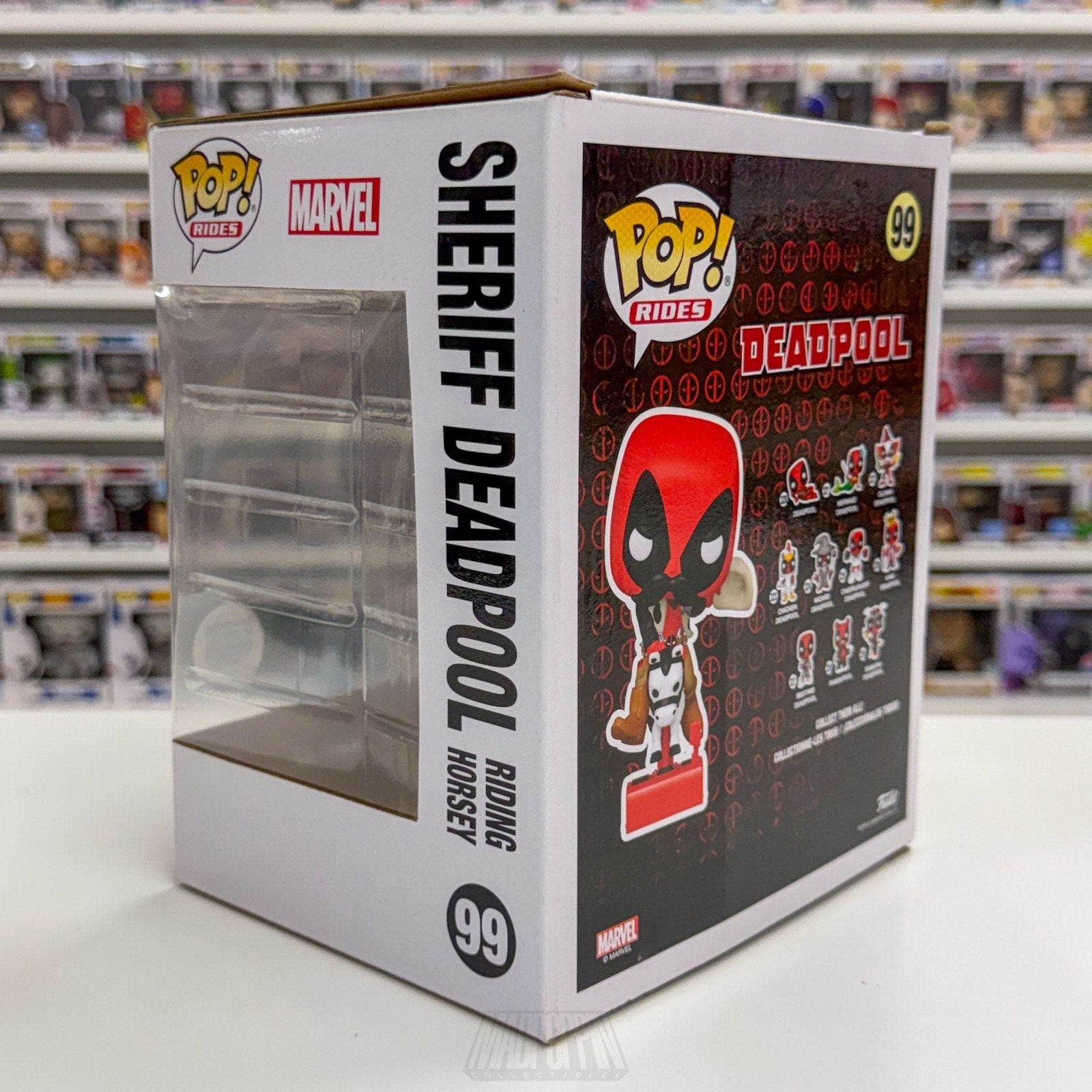 Funko Pop Rides Marvel Sheriff Deadpool Riding Horsey Exclusive 99 Vinyl Figure