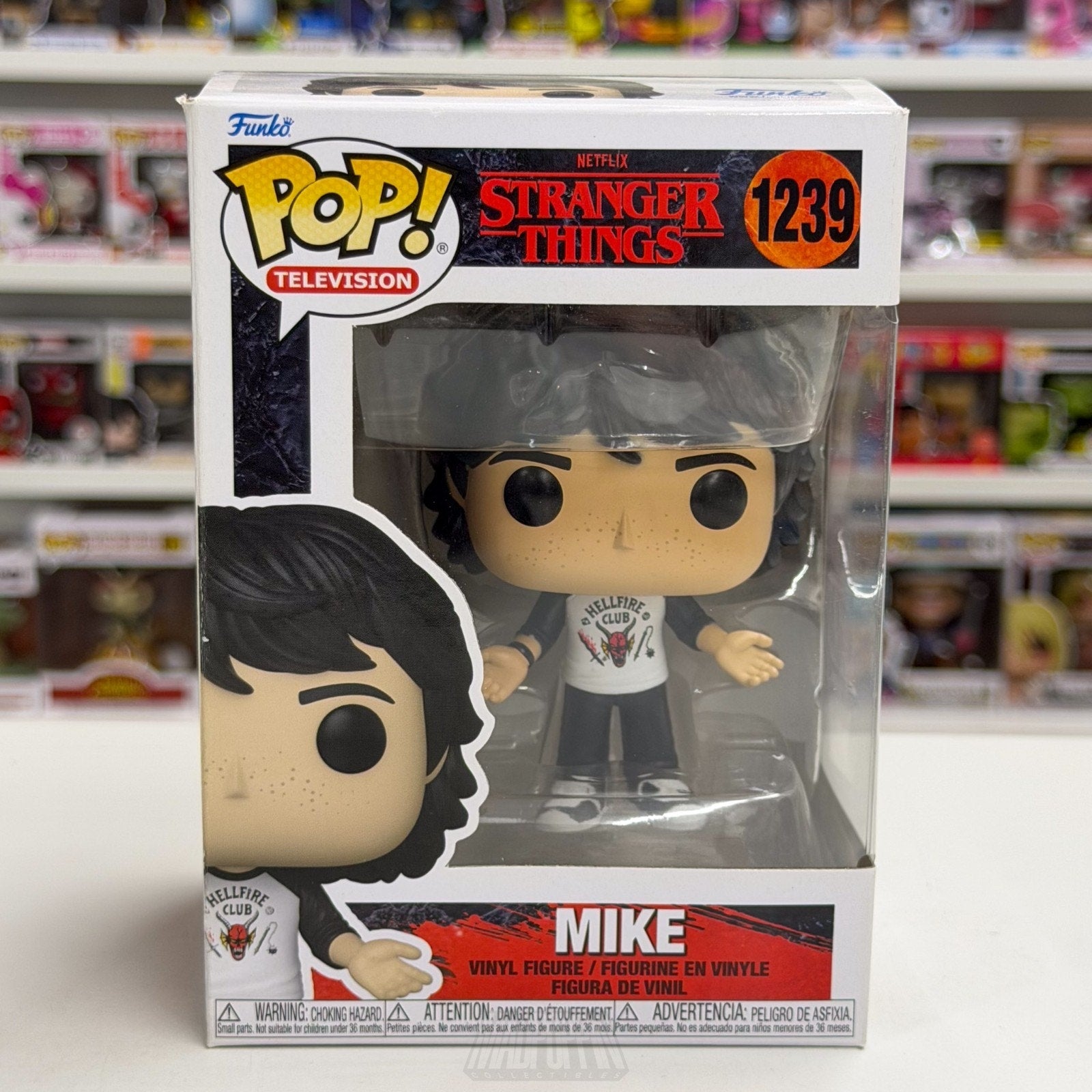 Funko Pop TV Stranger Things Mike Hellfire Club Shirt 1239 Season 4 Vinyl Figure