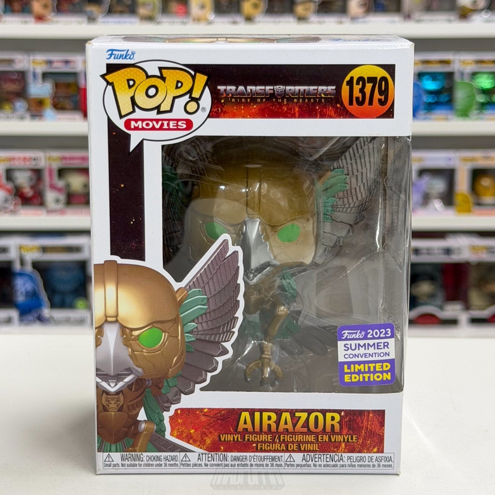 Funko Pop Movies Transformers Rise of the Beasts Airazor SDCC 1379 Vinyl Figure