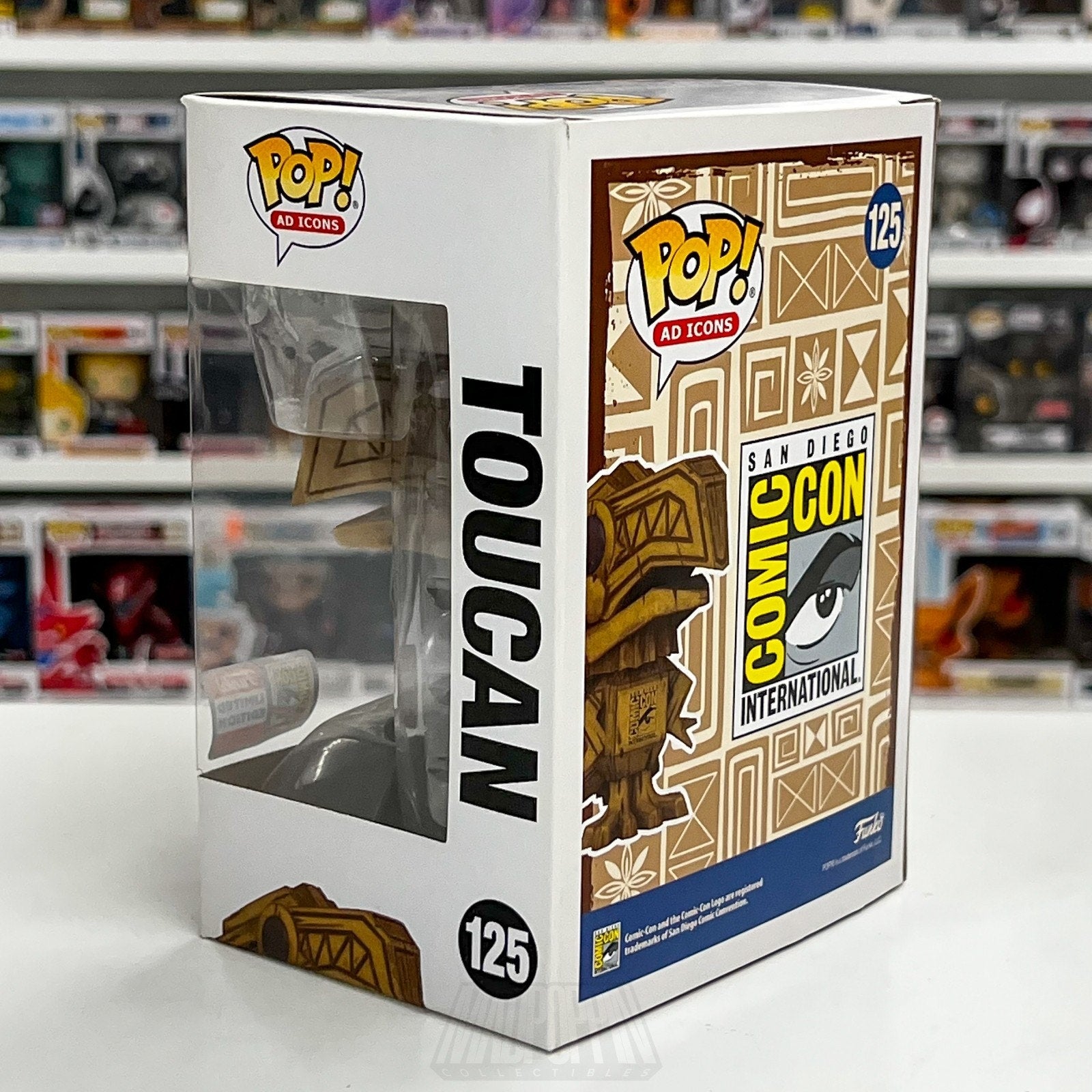 Funko Pop Ad Icons San Diego Comic Con SDCC Toucan Tiki 125 Official Toy Figure