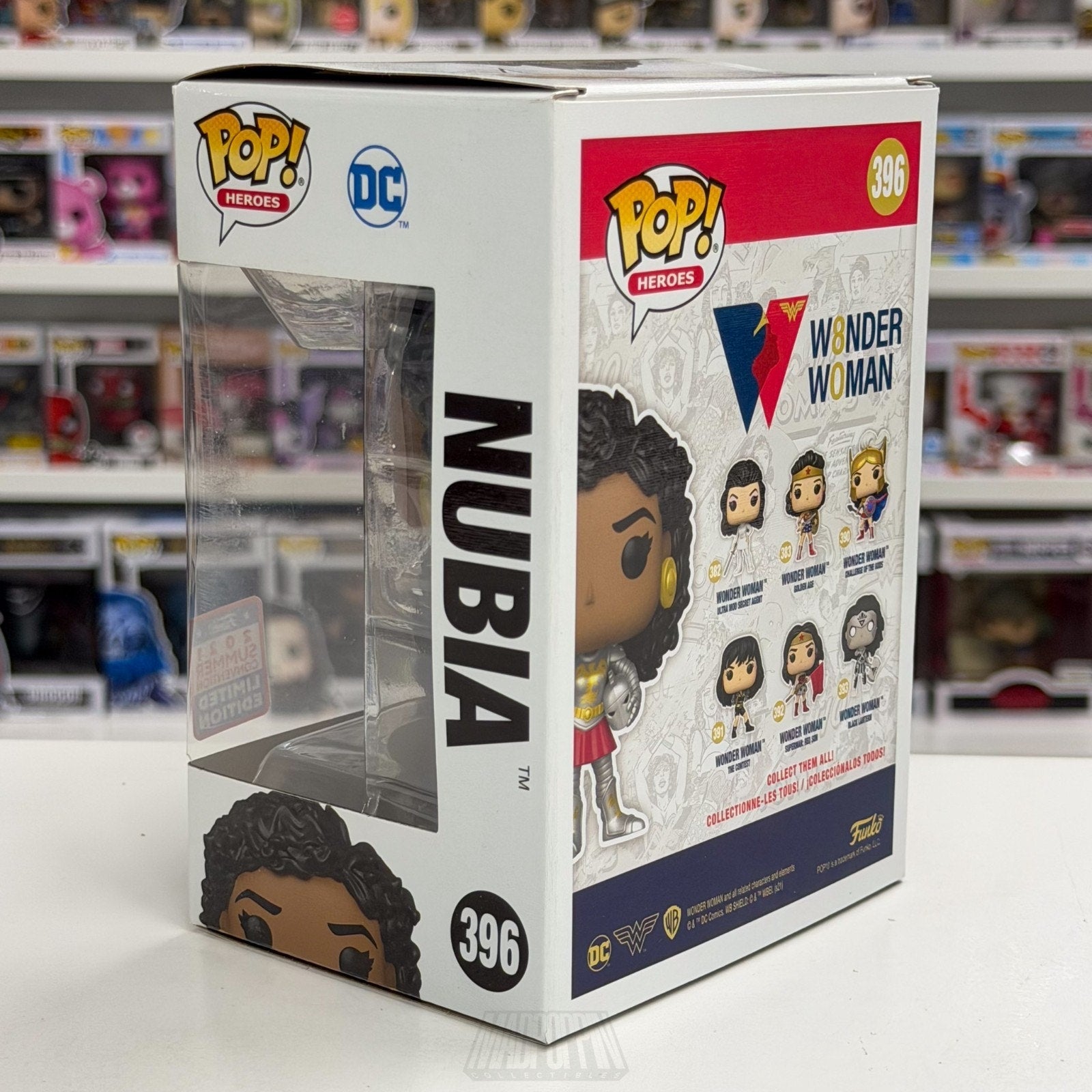 Funko Pop DC Super Heroes Wonder Woman Nubia FunKon 396 Amazon Warrior Figure