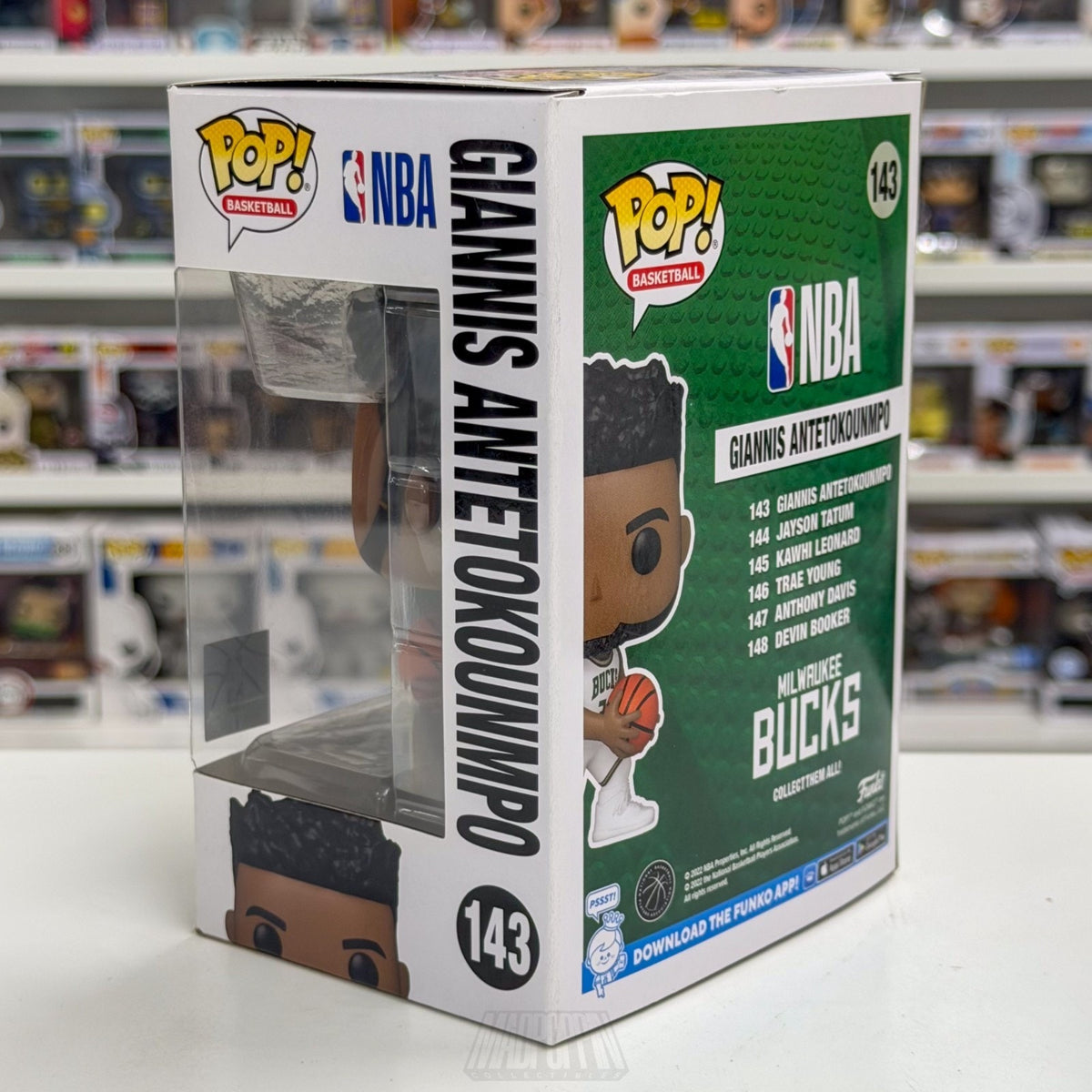 Funko Pop NBA Basketball Milwaukee Bucks Giannis Antetokounmpo 143 Vinyl Figure