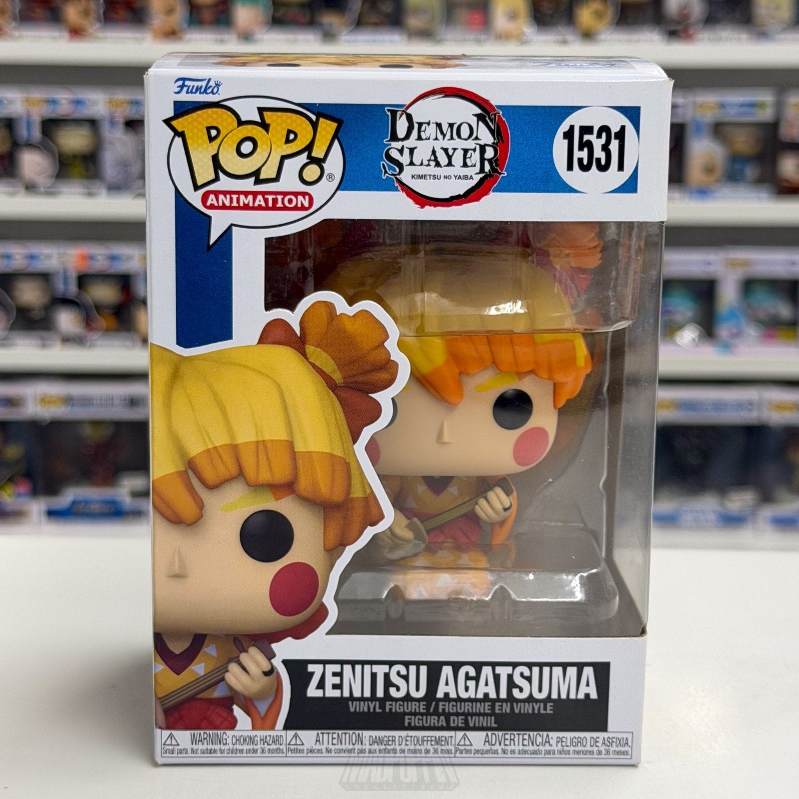 Funko Pop Anime Demon Slayer Zenitsu Agatsuma 1531 Japan Manga Toy Vinyl Figure