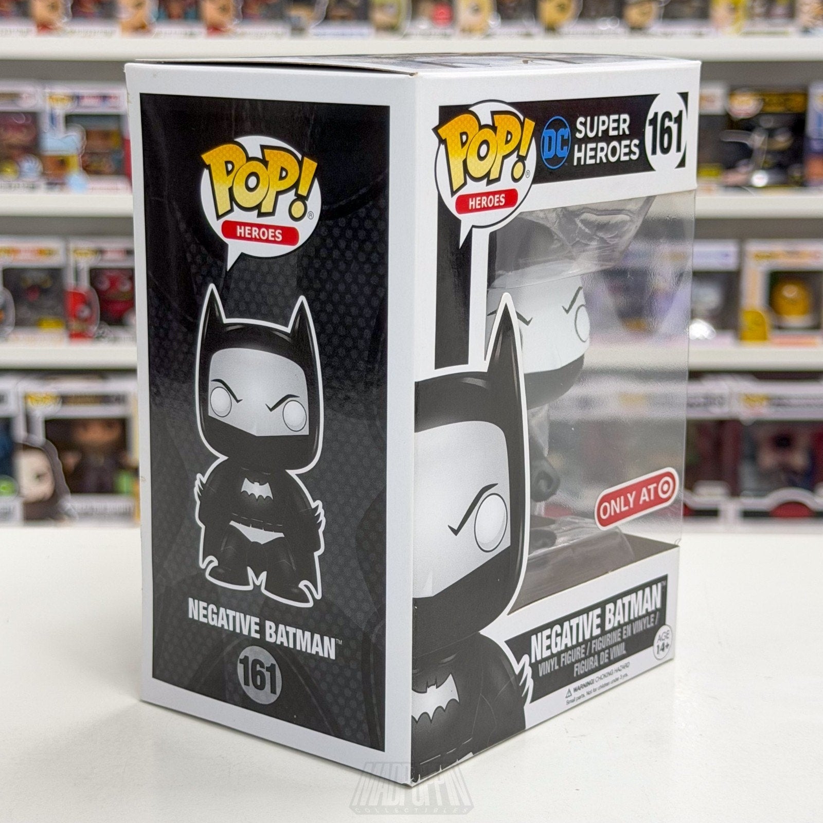 Funko Pop DC Super Heroes Negative Batman Target Exclusive 161 Toy Vinyl Figure