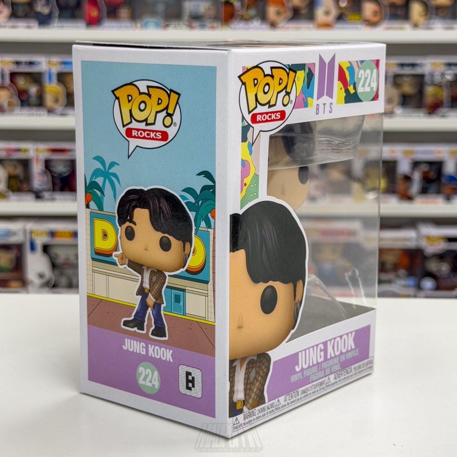 Funko Pop Rocks BTS Dynamite Jung Kook 224 Boy Band Korean K-Pop Vinyl Figure