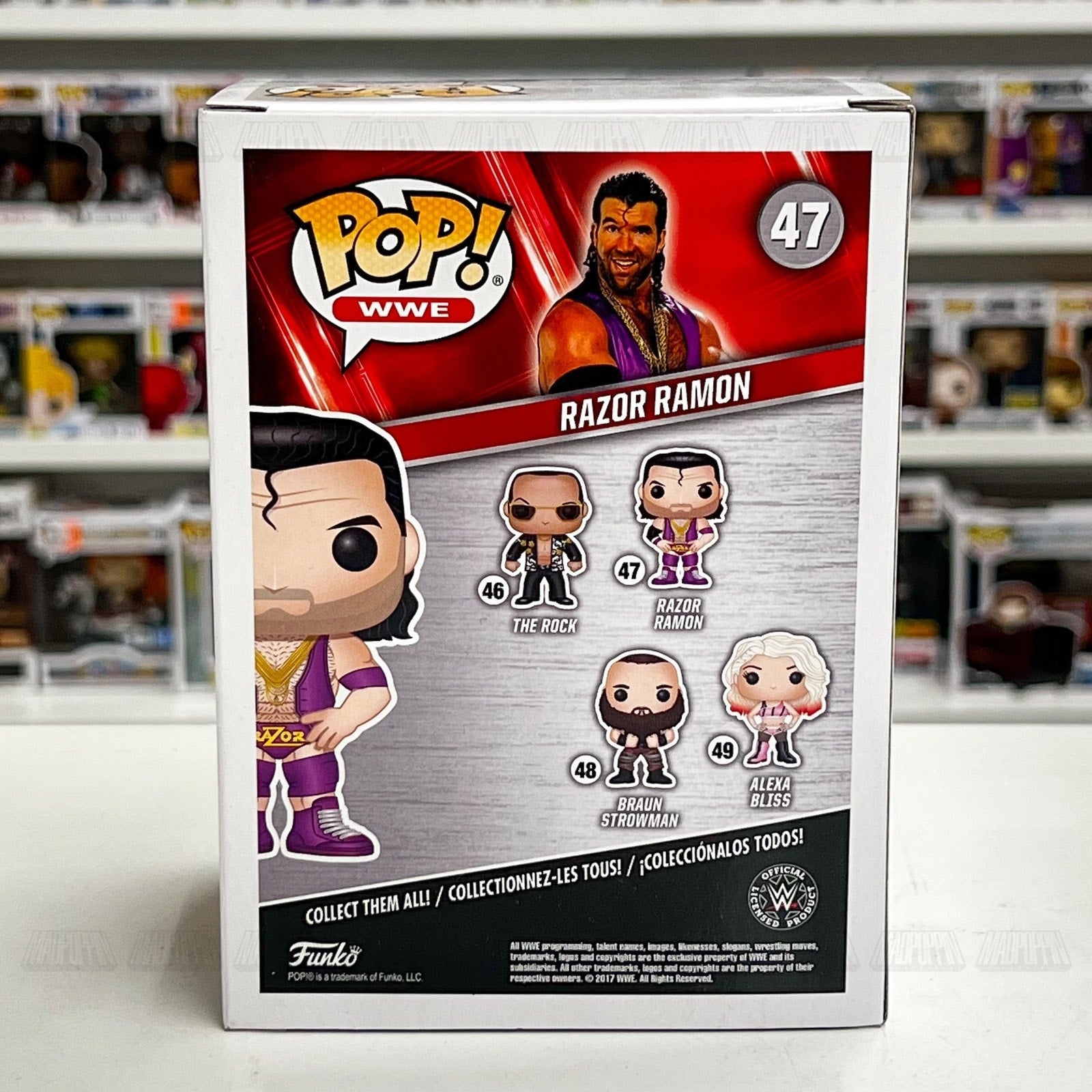 Funko Pop WWE Razor Ramon Pink Outfit 47 WWF Wrestling Champion Toy Vinyl Figure