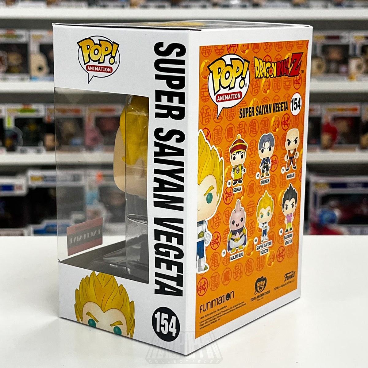 Funko Pop Anime Dragon Ball Z DBZ Super Saiyan Vegeta AAA Exclusive 154 Figure