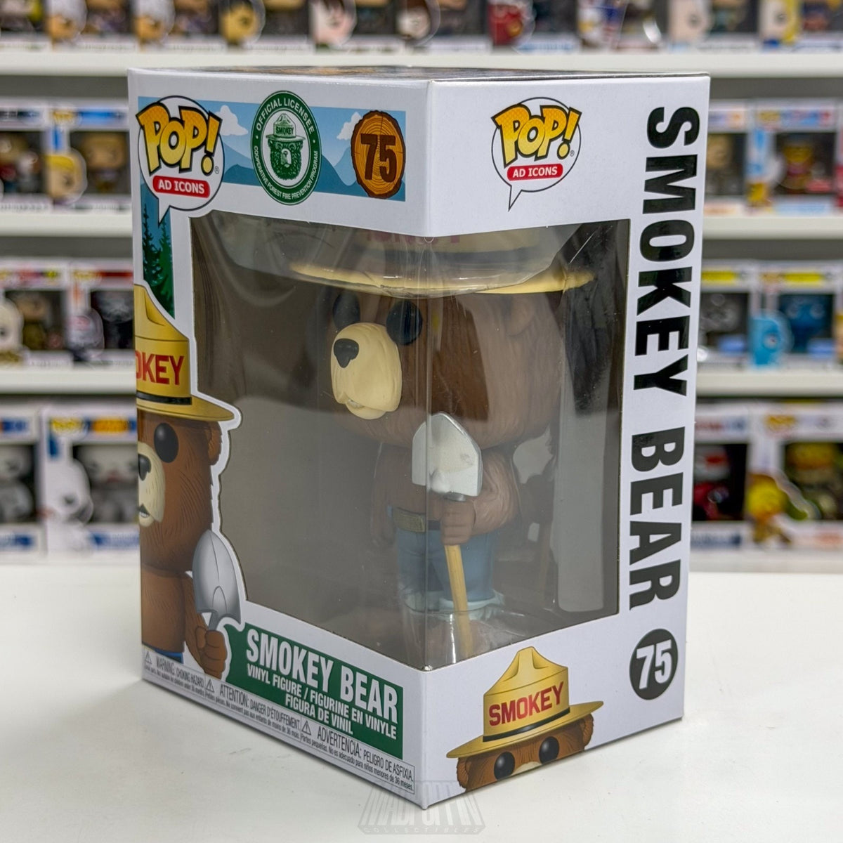 Funko Pop Ad Icons Smokey Bear 75 Forest Wildfire Prevention Toy Vinyl Figure