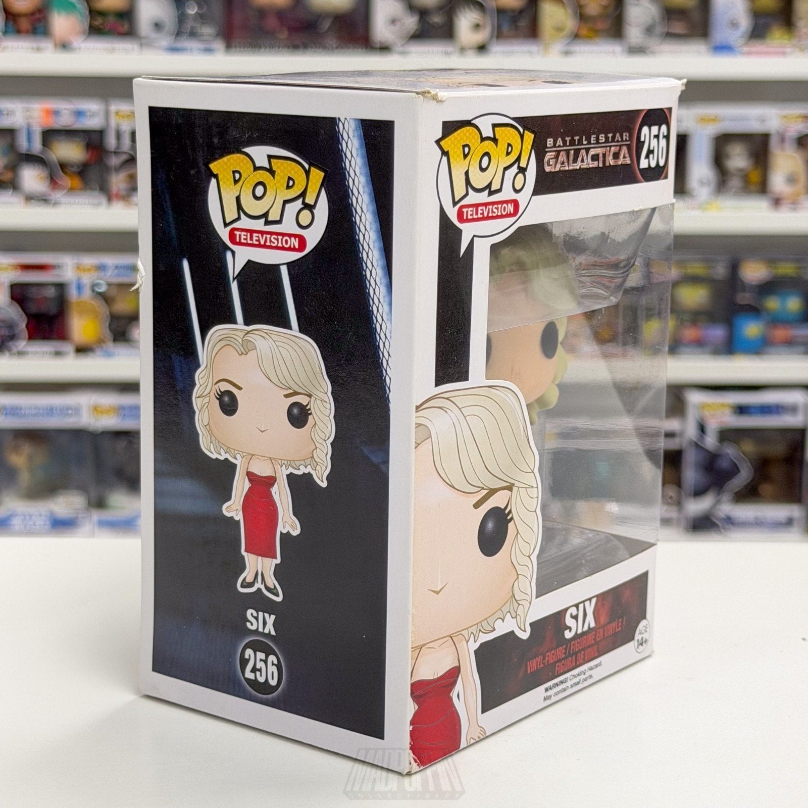 Funko Pop TV Battlestar Galactica Six 256 Cylon Android Red Dress Vinyl Figure