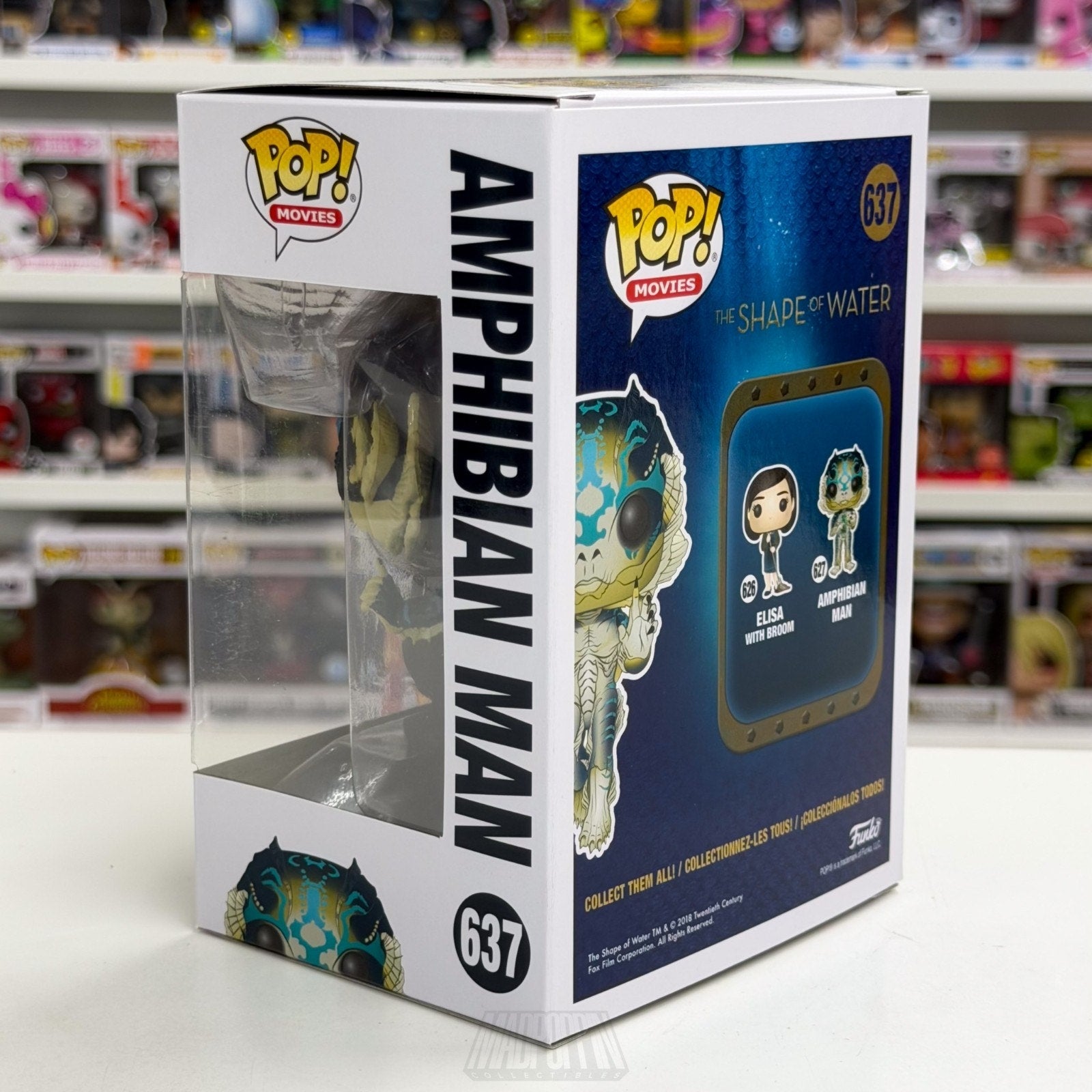 Funko Pop Movies Shape of Water Amphibian Man 637 Dark Fantasy Toy Vinyl Figure