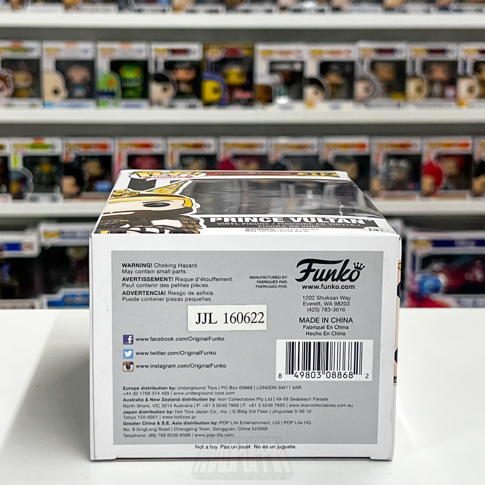 Funko Pop Movies Flash Gordon Prince Vultan 312 Space Opera Toy Vinyl Figure