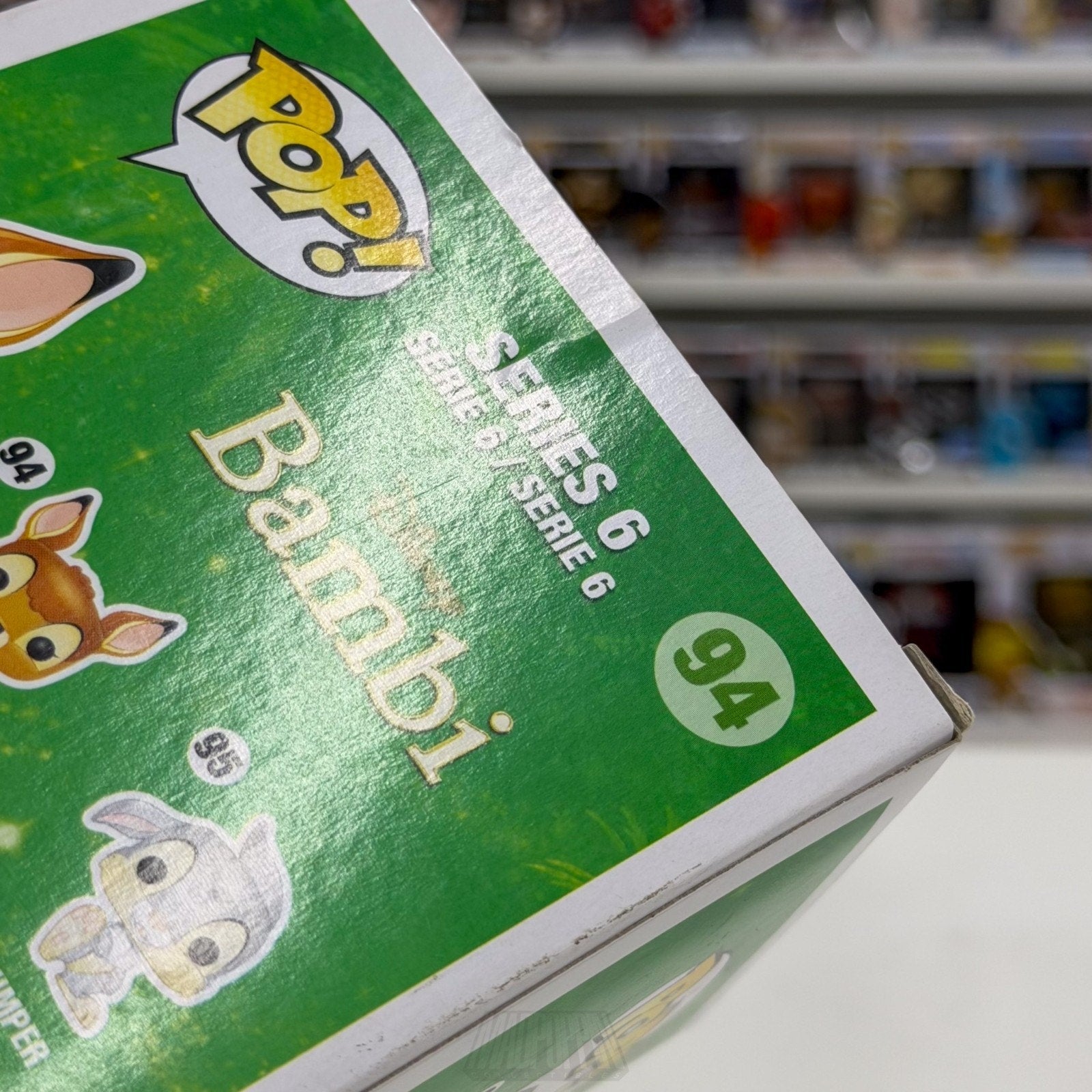 Funko Pop Disney Bambi Flocked PopLife Hologram Sticker 94 Deer Toy Vinyl Figure