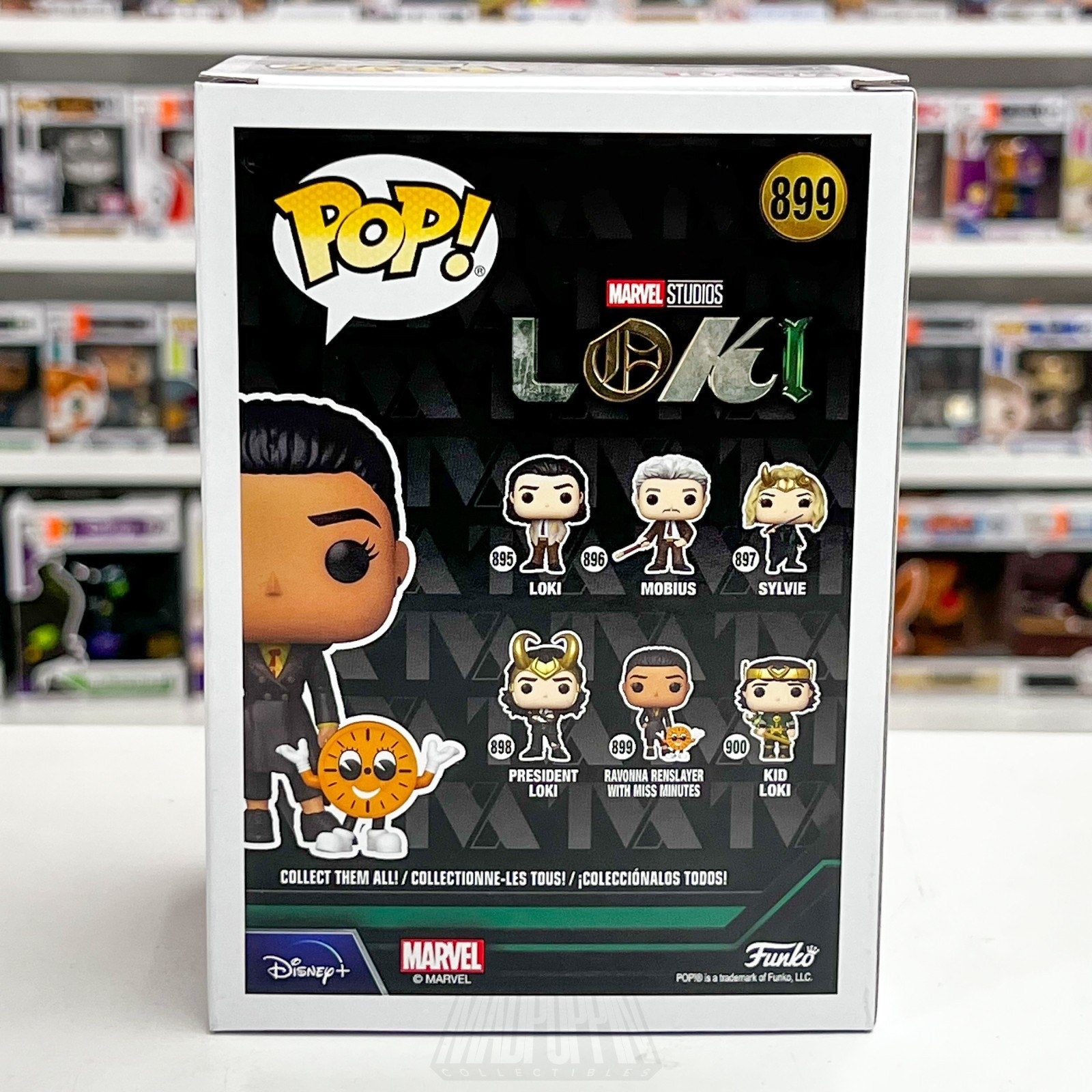 Funko Pop Marvel Studios Disney Loki Ravonna Renslayer with Miss Minutes 899 Toy