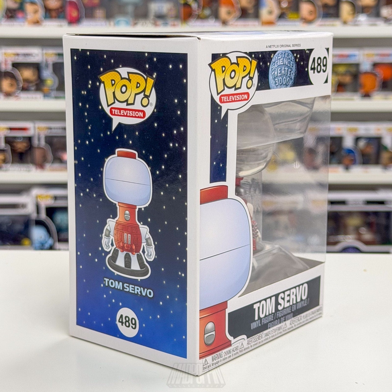 Funko Pop TV Mystery Science Theater 3000 Tom Servo 489 Sci-Fi Retro Toy Figure