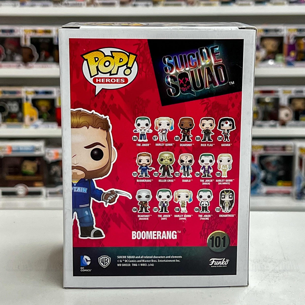 Funko Pop! Heroes Suicide Squad Boomerang 101 Vinyl Figure New in Box DC Comics