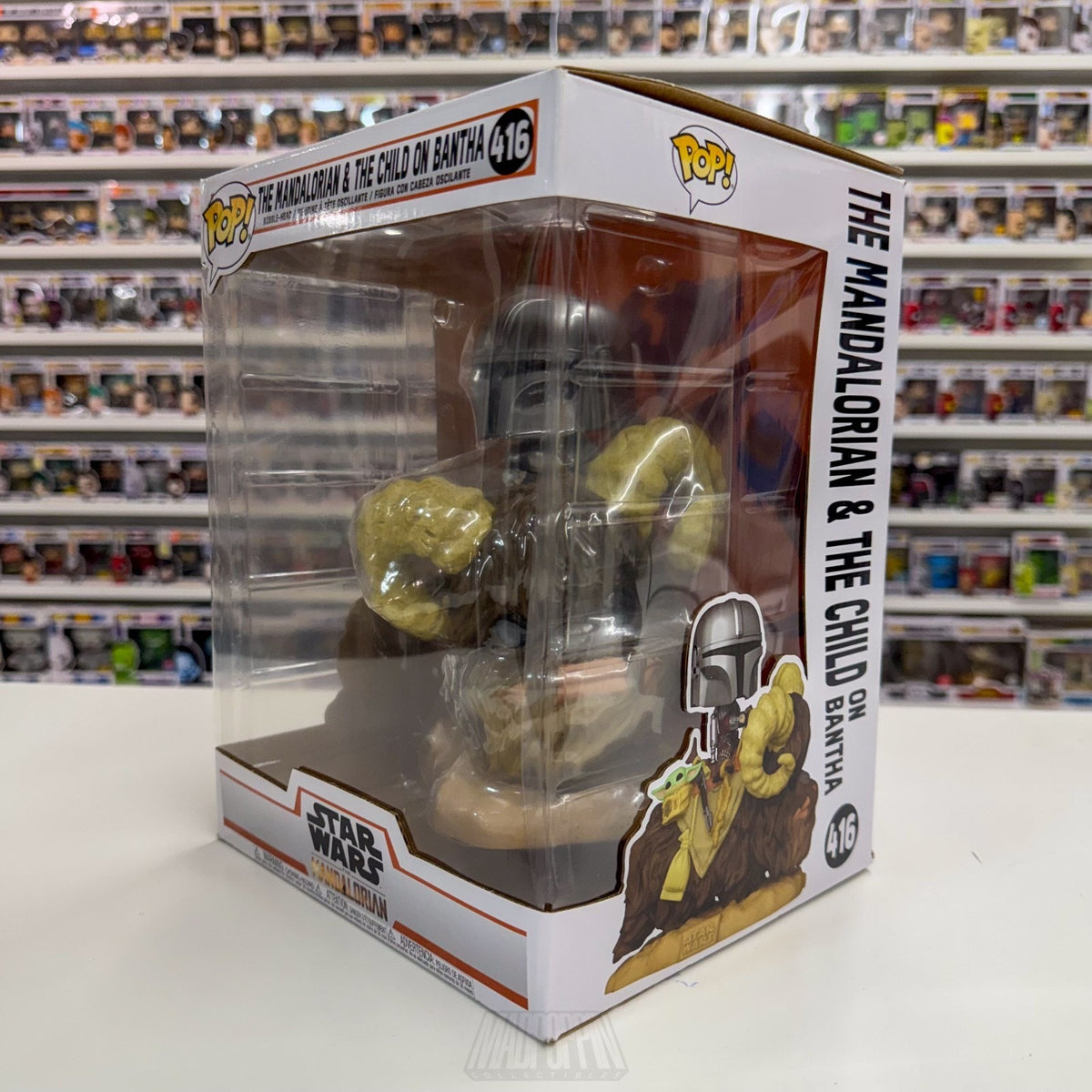 Funko Pop Rides Star Wars The Mandalorian & The Child on Bantha 416 Vinyl Figure