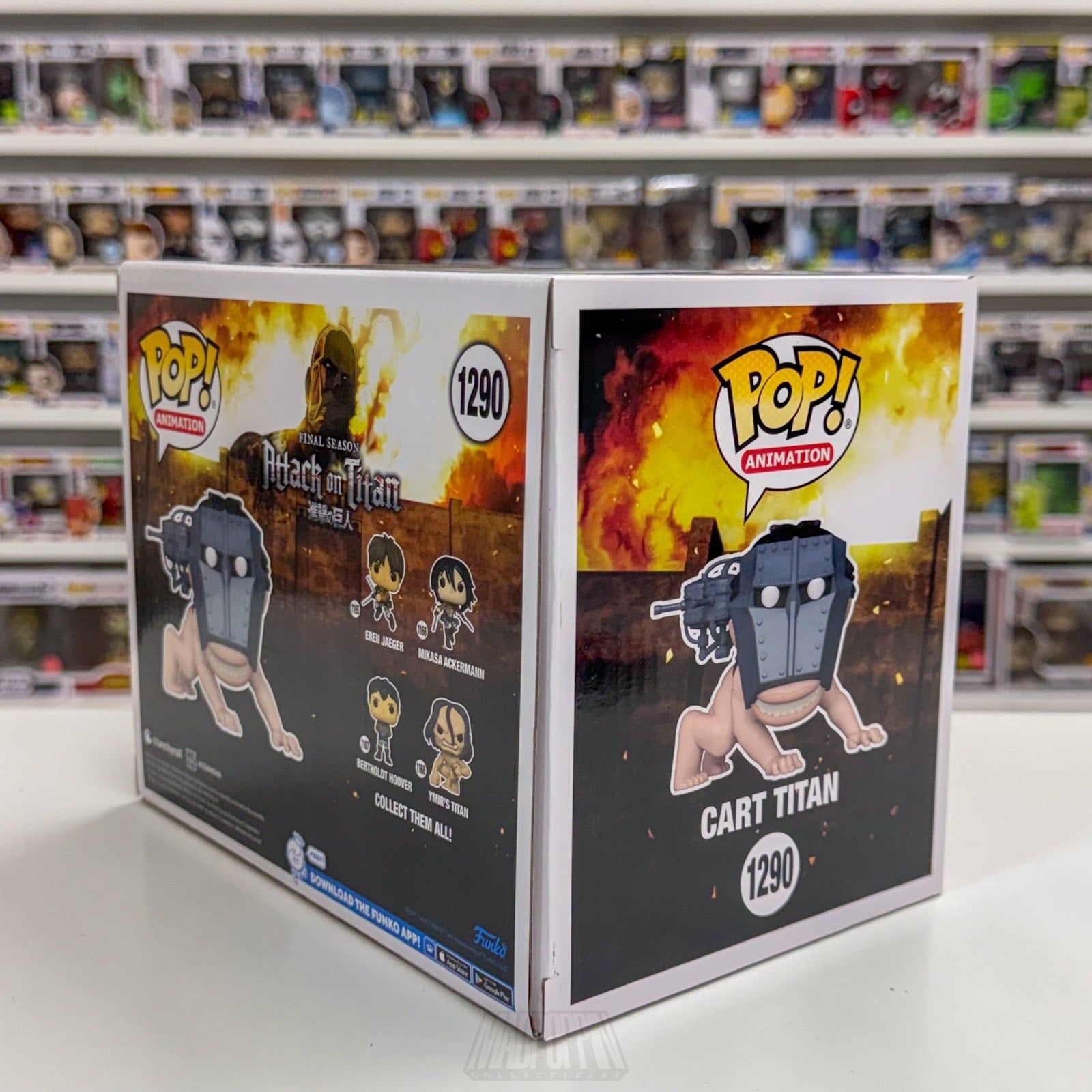 Funko Pop Anime Attack on Titan Cart Titan Specialty Series 1290 6" Vinyl Figure