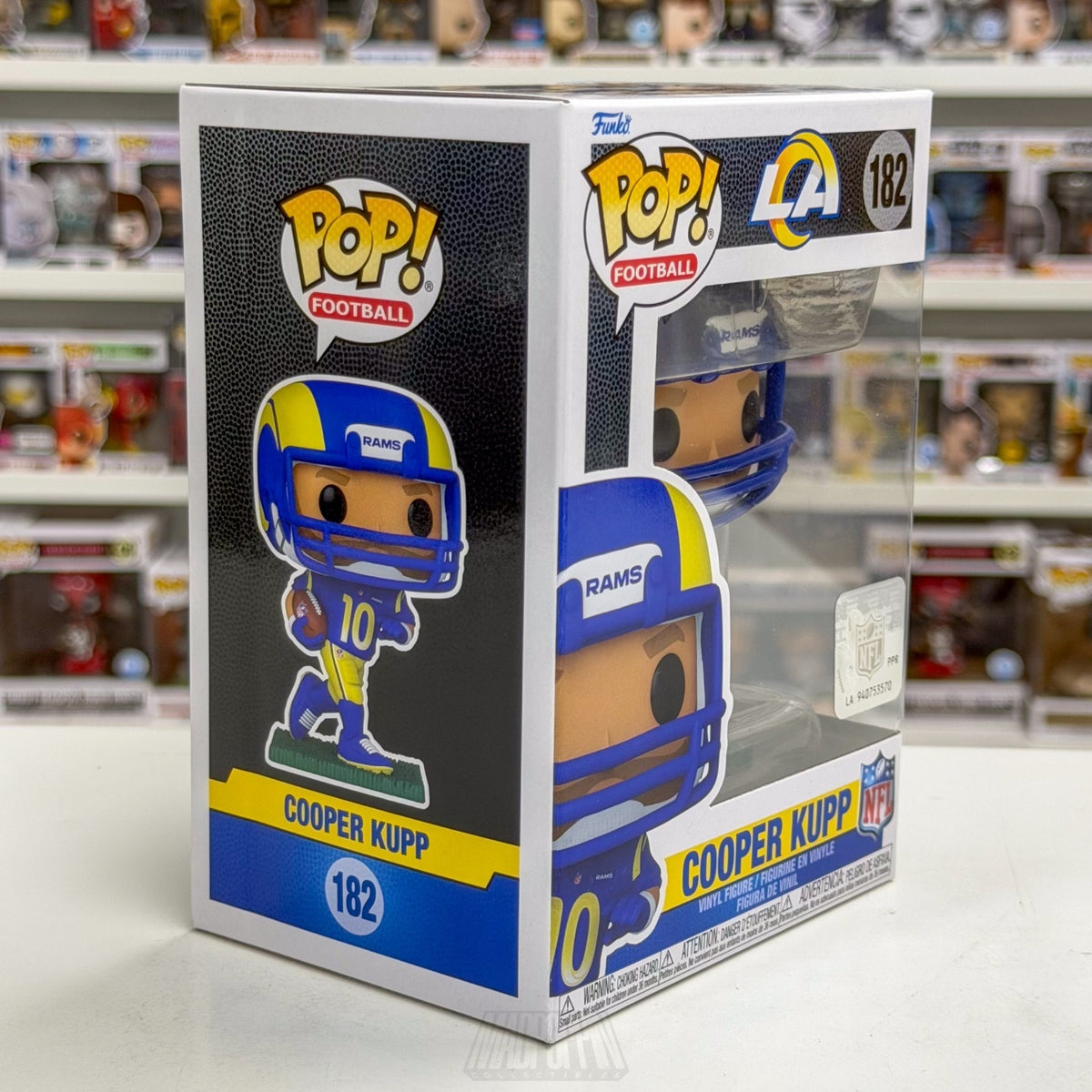 Funko Pop NFL Football Los Angeles Rams Cooper Kupp 182 Wide Receiver Toy Figure