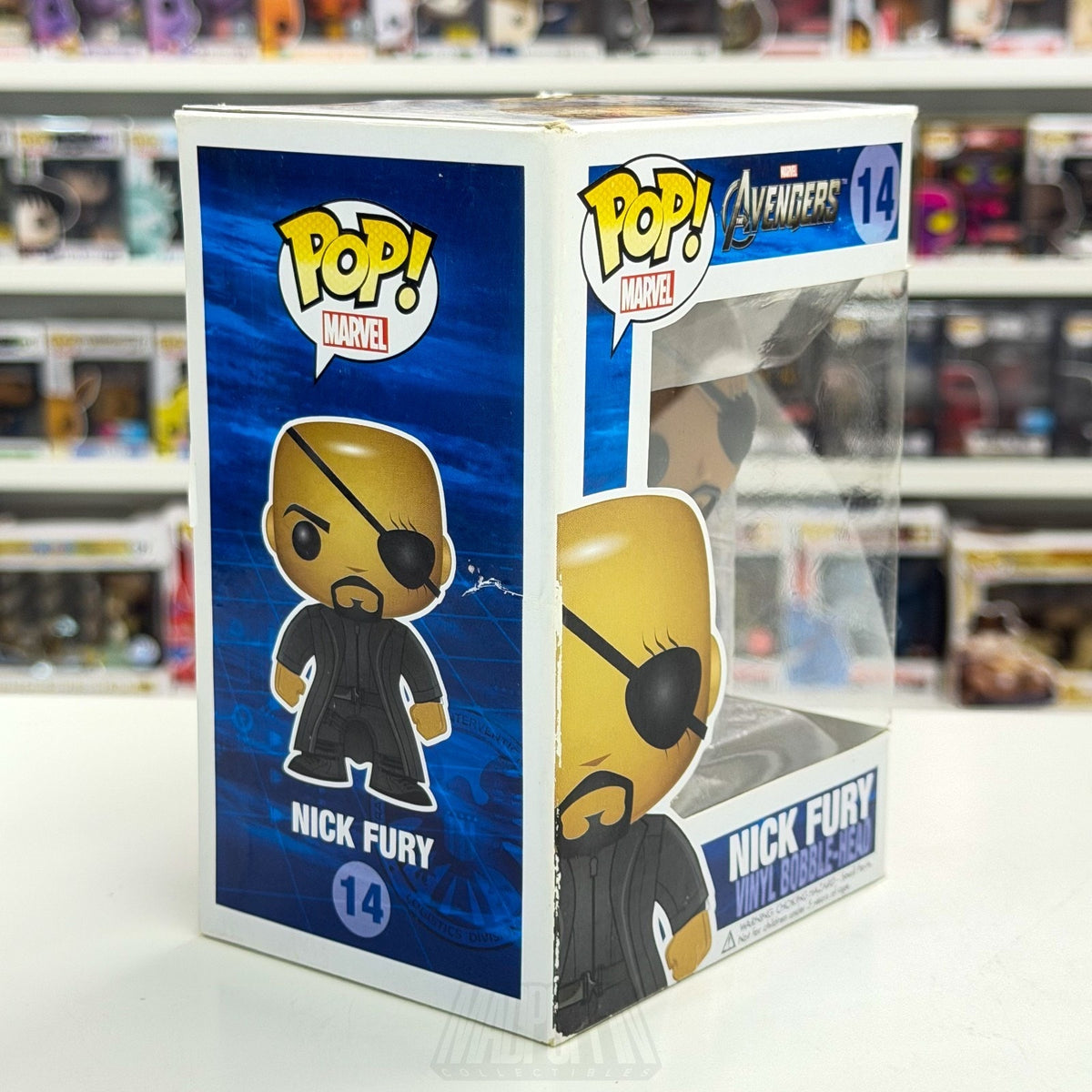 Funko Pop Marvel Avengers Nick Fury 2012 Vaulted 14 SHIELD Agent Vinyl Figure