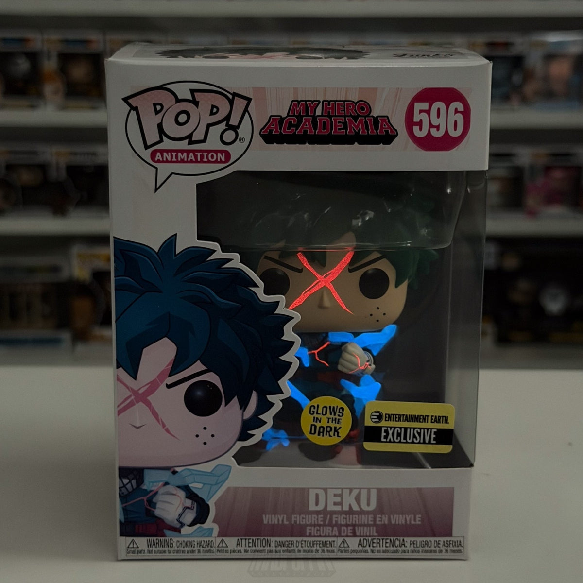 Funko Pop Anime My Hero Academia Deku Entertainment Earth Glow 596 Vinyl Figure
