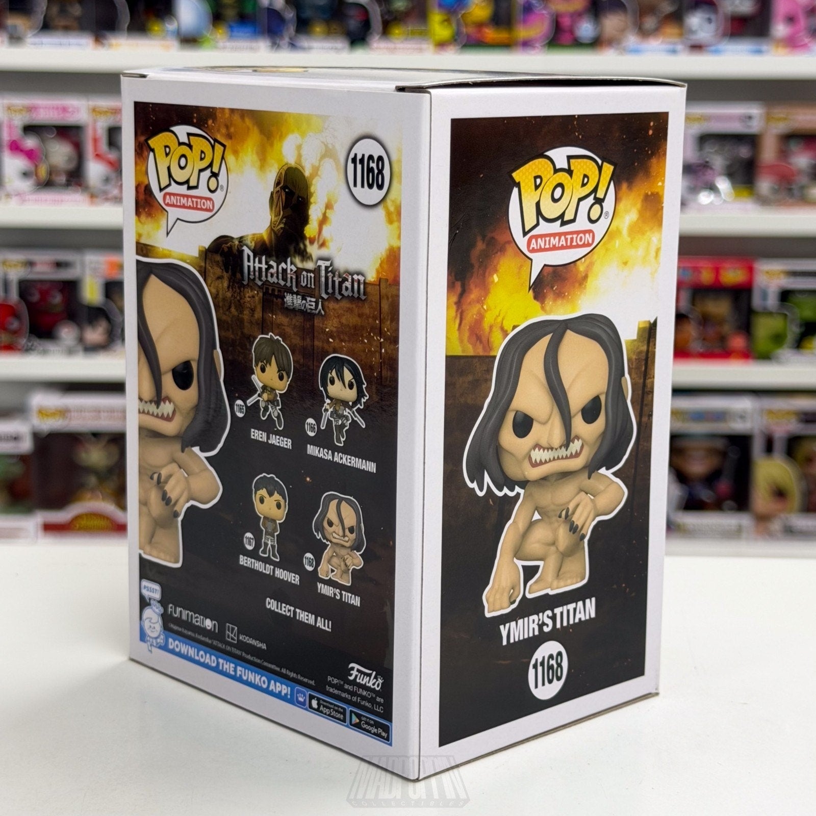 Funko Pop Anime Attack on Tita Ymir's Titan 1168 Japan Manga Toy Vinyl Figure