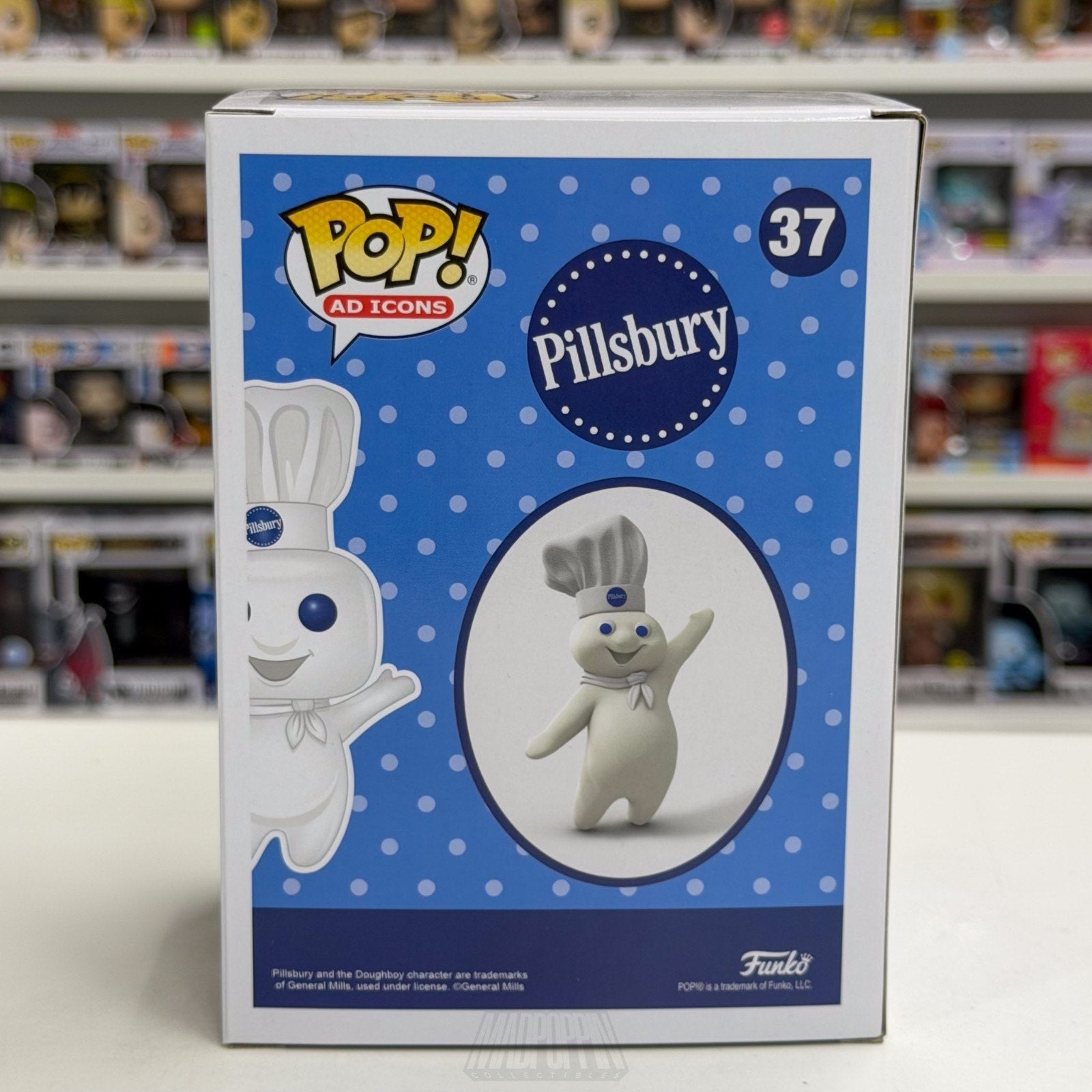 Funko Pop Ad Icons Pillsbury Doughboy Exclusive 37 Mascot Cookies Vinyl Figure
