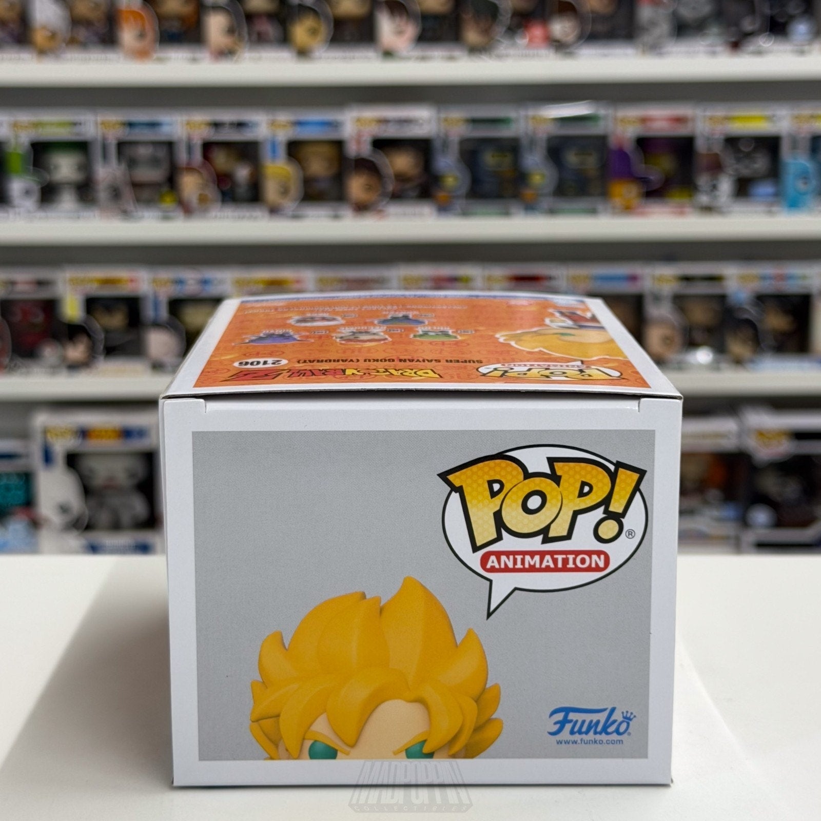 Funko Pop Anime DBZ Super Saiyan Goku Yardrat Toy Temple Glow Chase 2106 Figure
