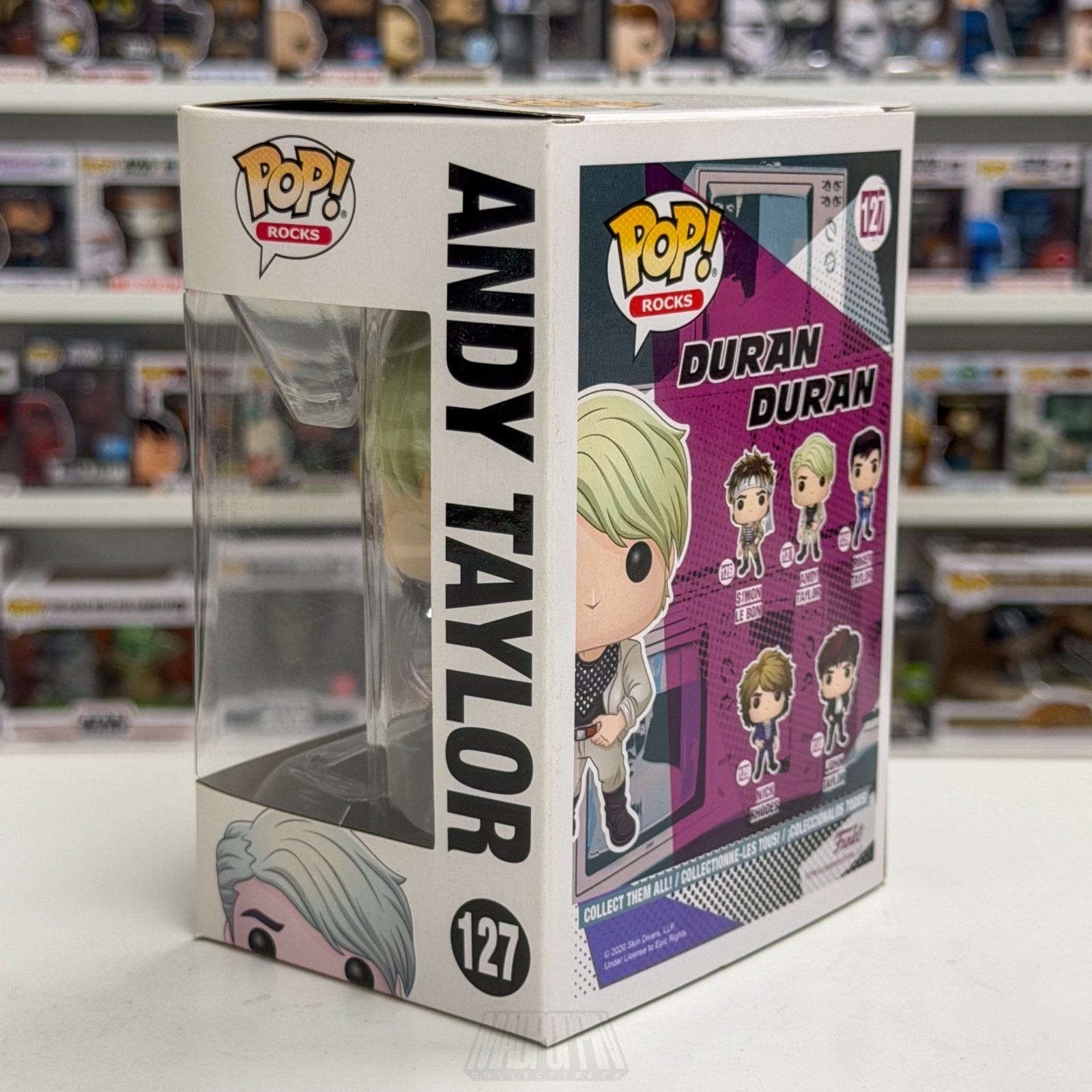 Funko Pop Rocks Duran Duran Andy Taylor 127 English New Wave Band Vinyl Figure