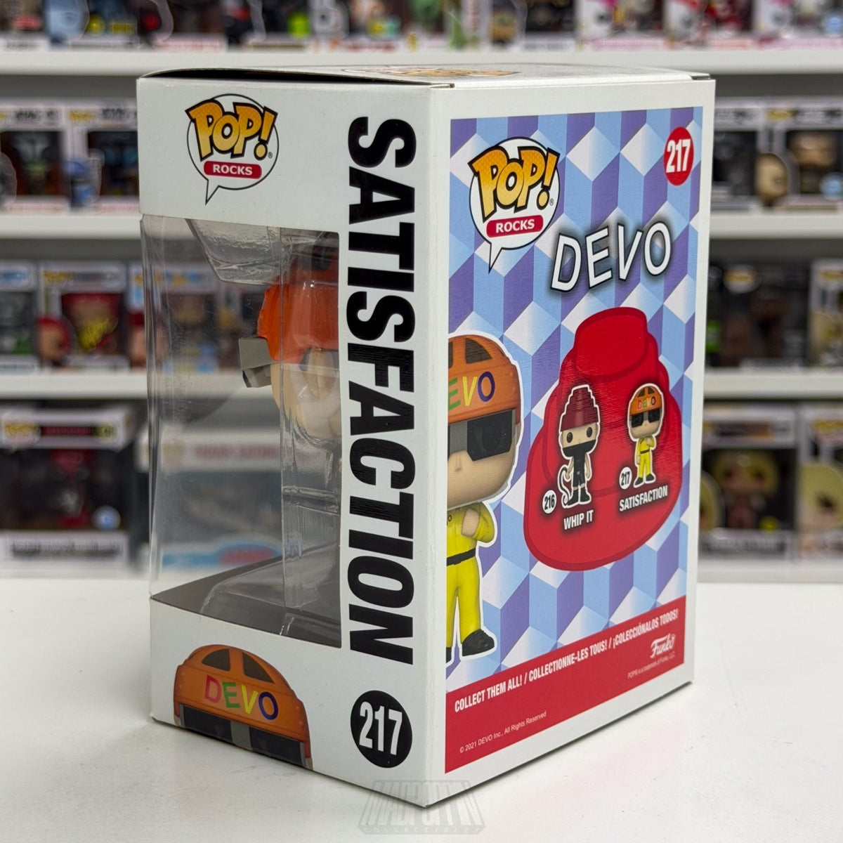Funko Pop Rocks Devo Satisfaction 217 Music New Wave Punk Synth Vinyl Figure
