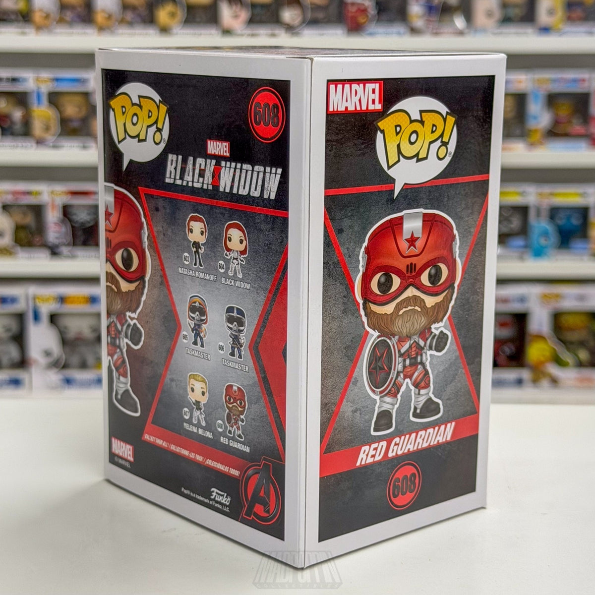 Funko Pop Marvel Black Widow Red Guardian 608 MCU Super Soldier Toy Vinyl Figure