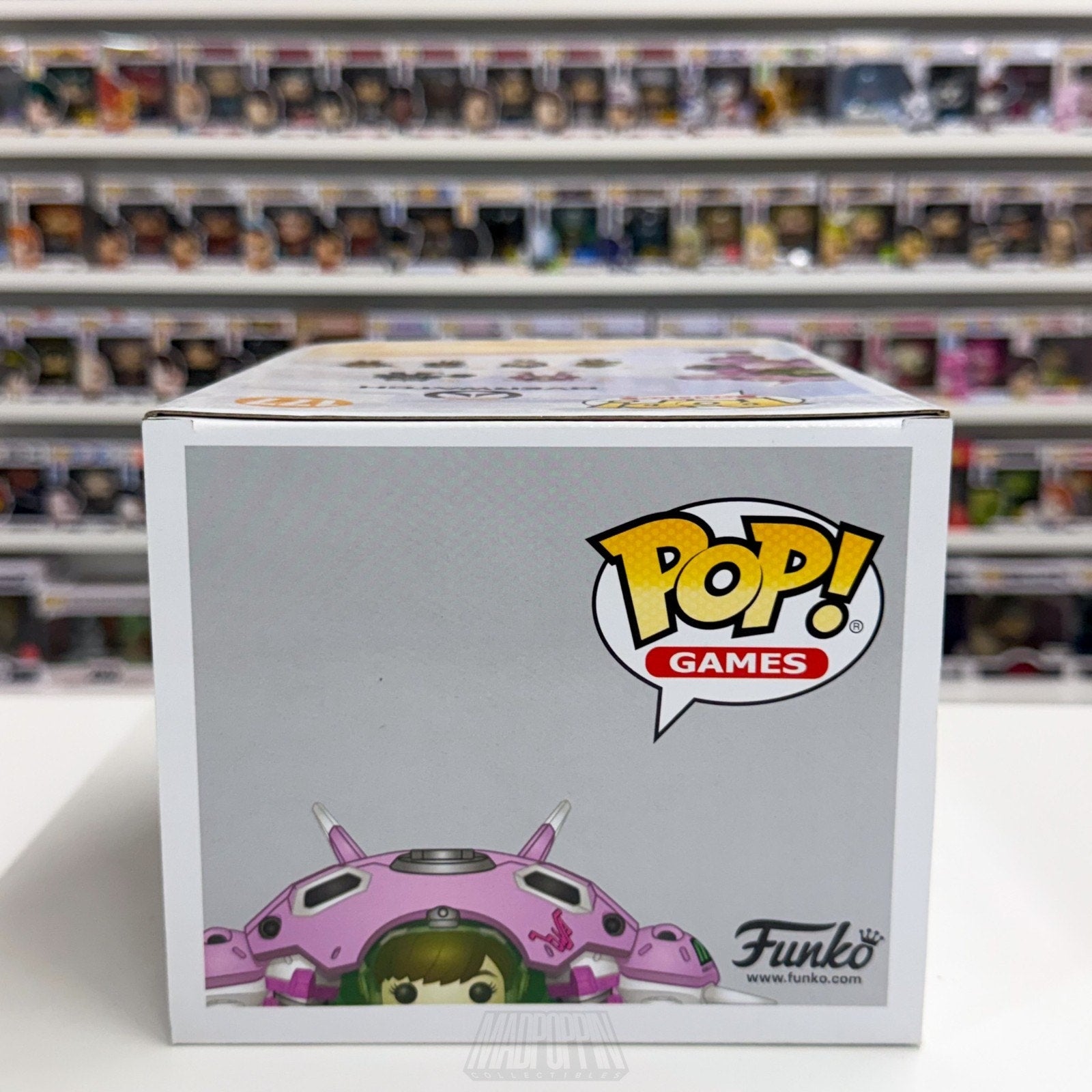 Funko Pop Games Overwatch D.Va w/MEKA 177 Pink Tank Mech Toy Vinyl 6" Figure