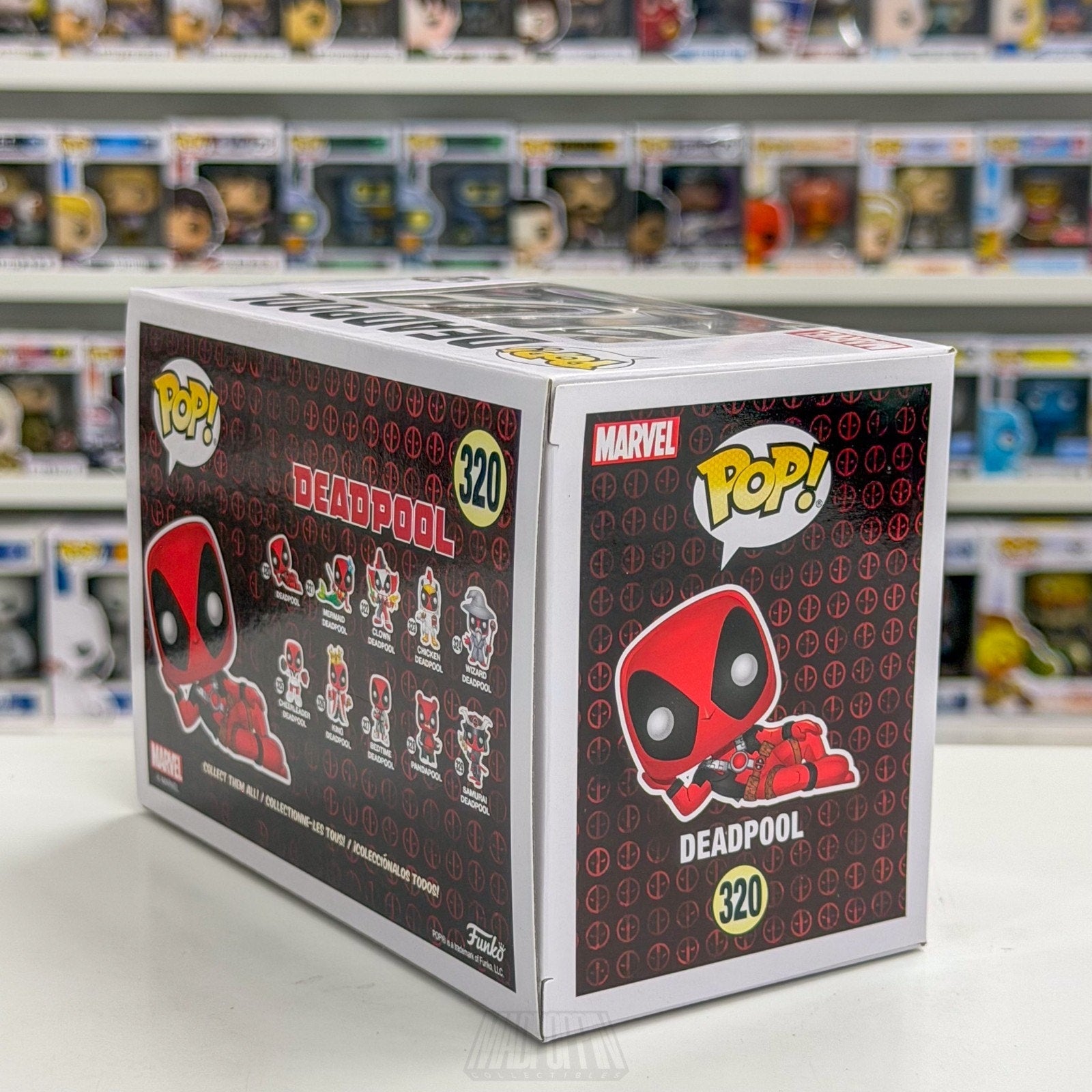 Funko Pop Marvel Deadpool Lounging Diamond Hot Topic 320 Mutant Toy Vinyl Figure
