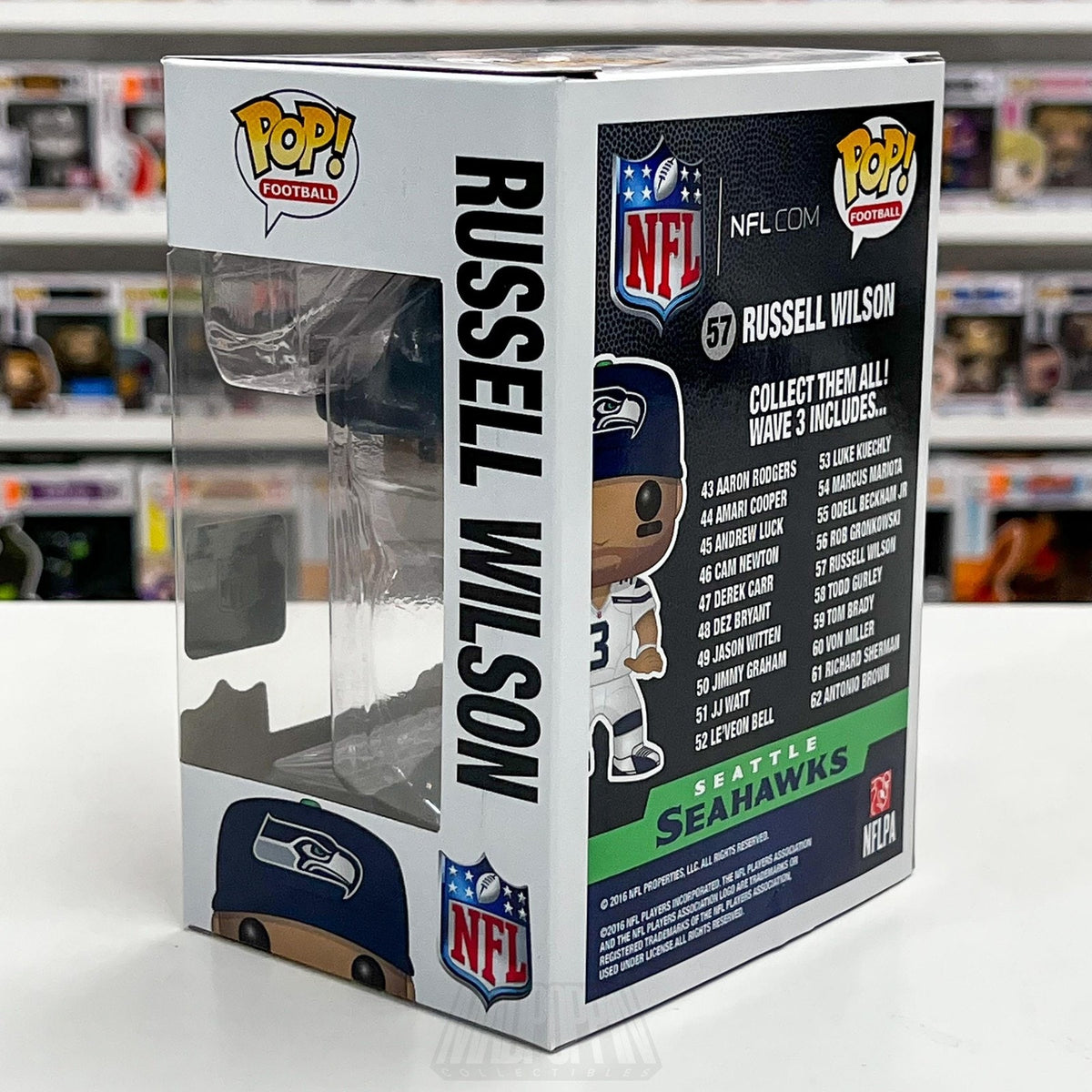 Funko Pop Seattle Seahawks NFL Football Russell Wilson Pop Vinyl Figure 57 QB