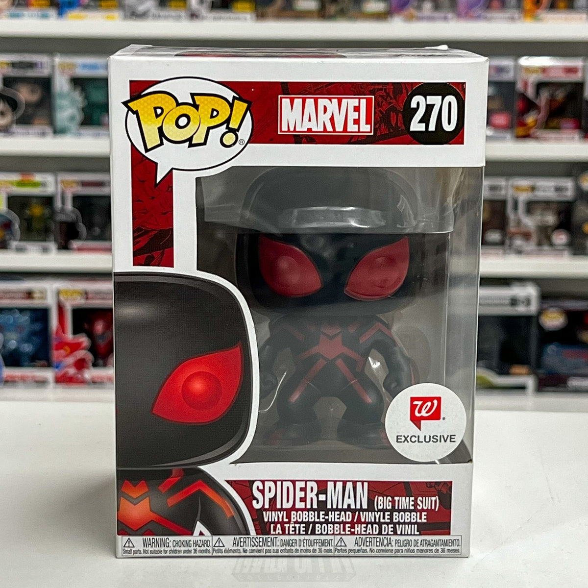 Funko Pop Marvel Spider-Man Big-Time Suit Walgreens 270 Peter Parker Toy Figure