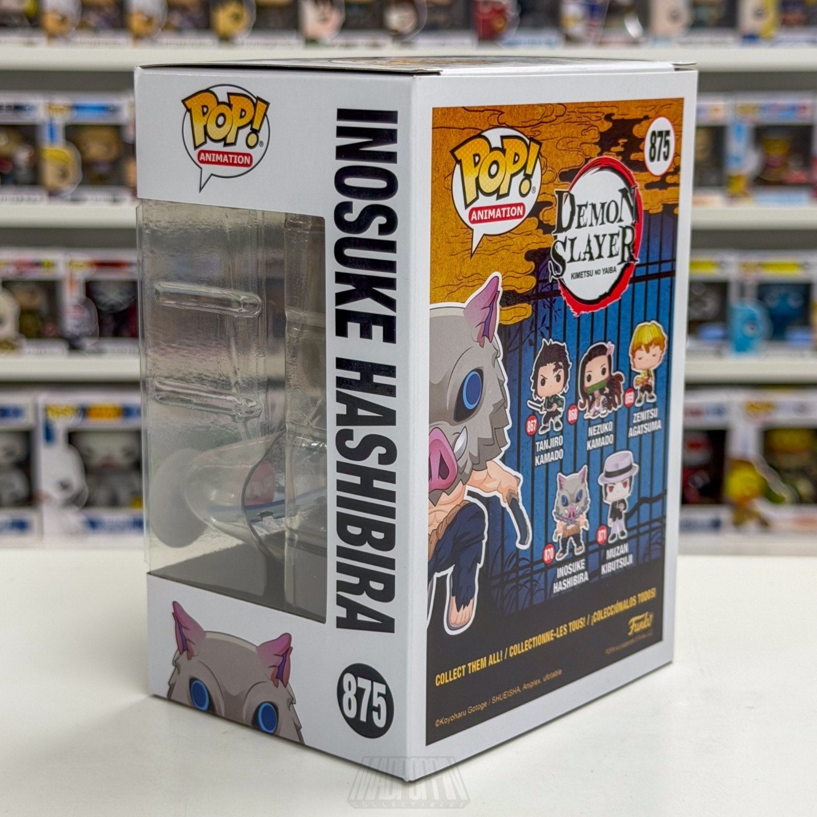Funko Pop Anime Demon Slayer Inosuke Hashibira Flocked Special Edition 875 Vinyl