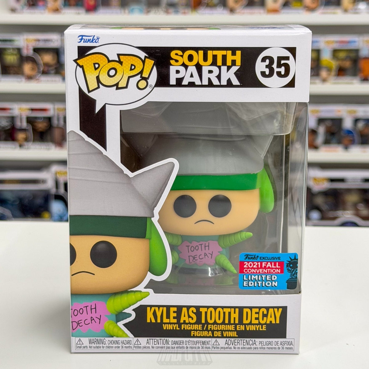 Funko Pop Animation South Park Kyle Broflovski Tooth Decay NYCC 35 Vinyl Figure