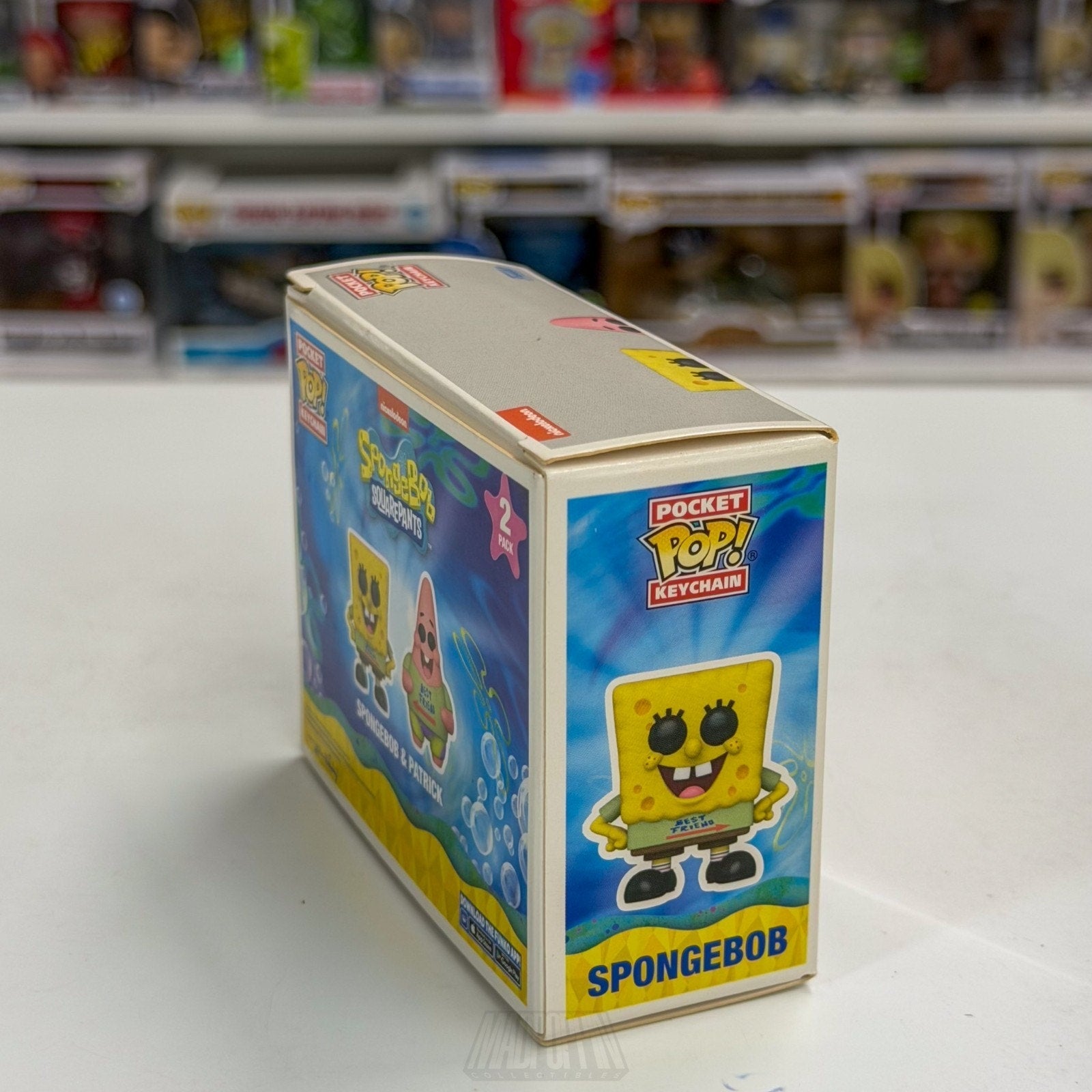 Funko Pocket Pop Keychain Spongebob Patrick BoxLunch 2 Pack Nickelodeon Cartoon