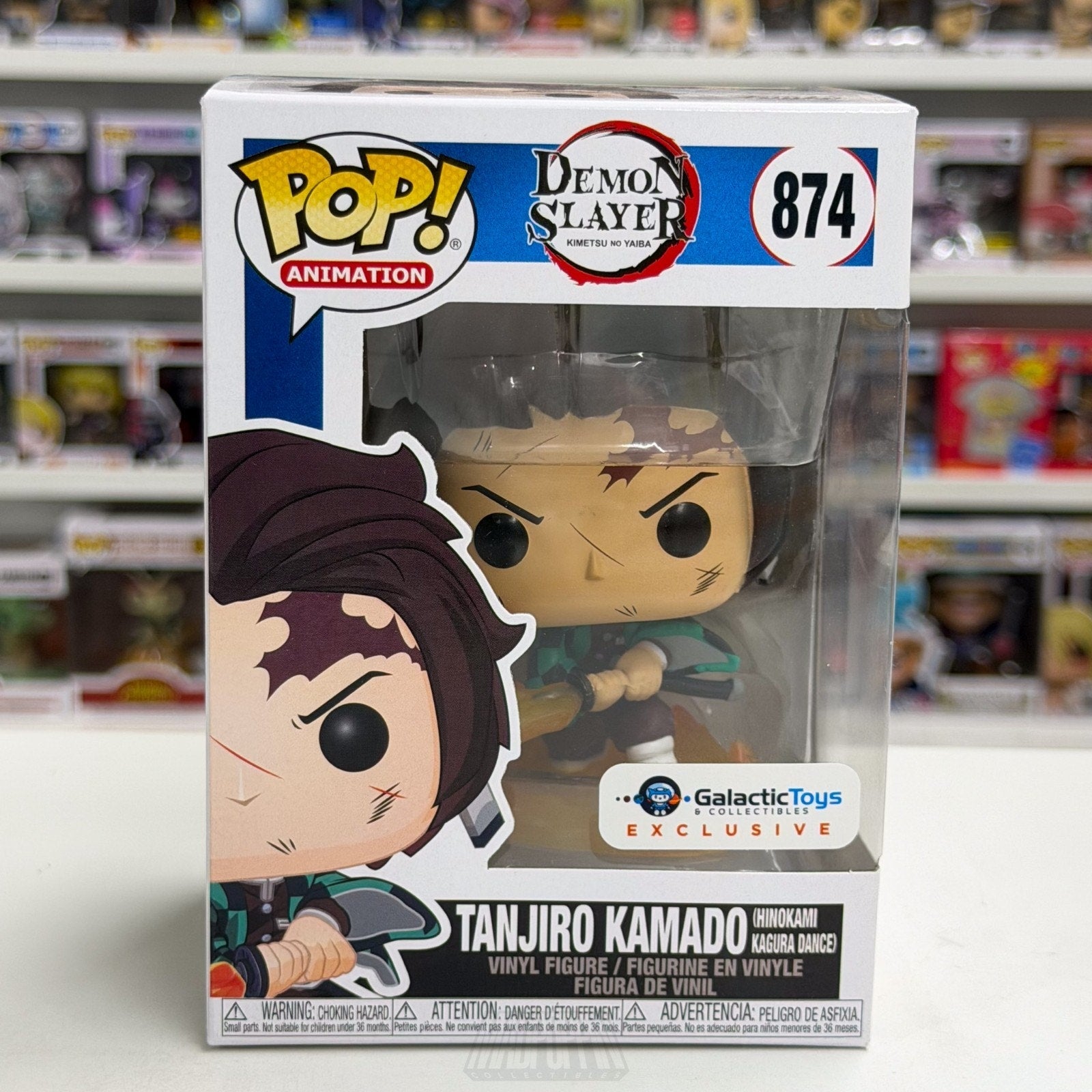 Funko Pop Anime Demon Slayer Tanjiro Kamado Hinokami Kagura Dance 874 Toy Figure